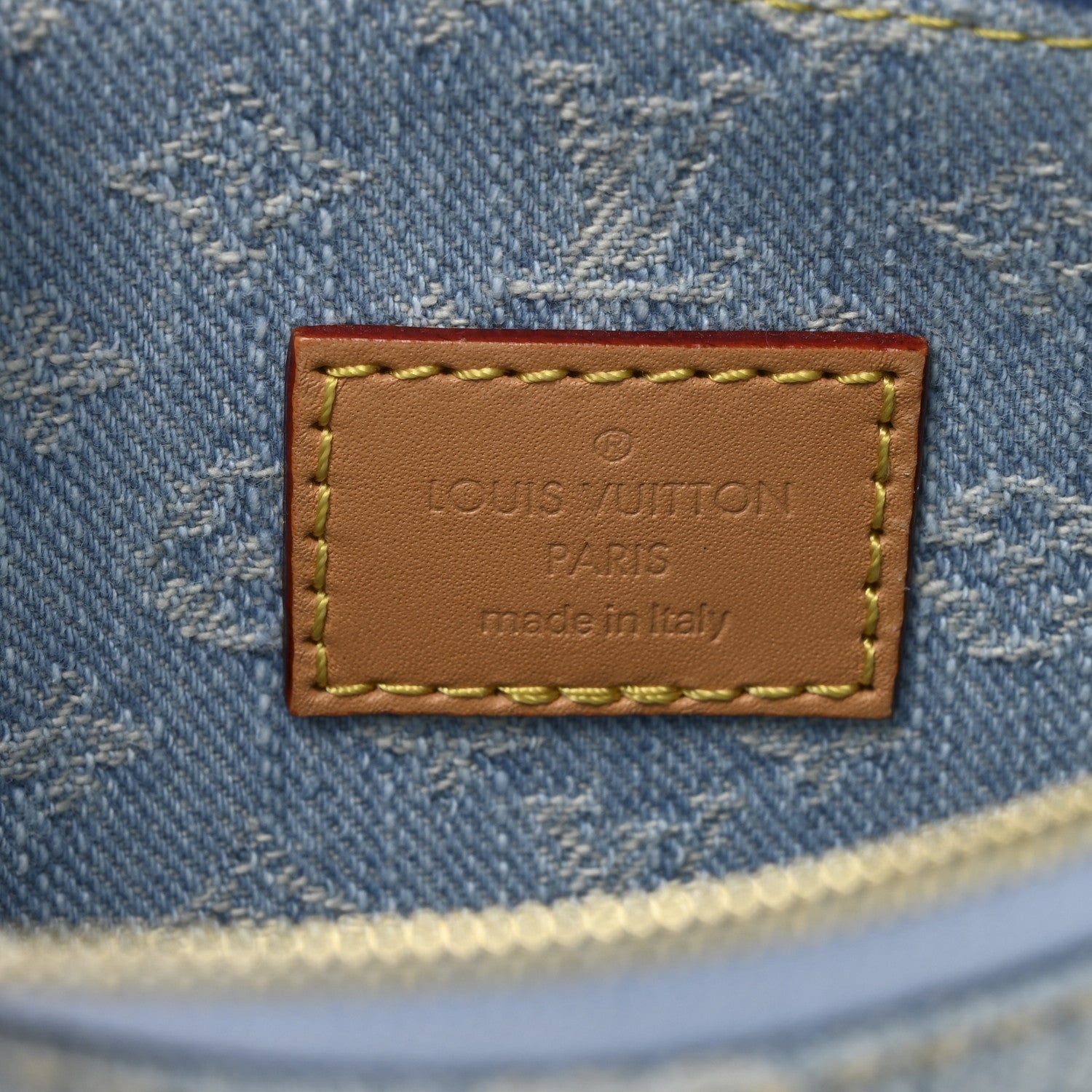 Monogram Denim CarryAll PM Sky Blue
