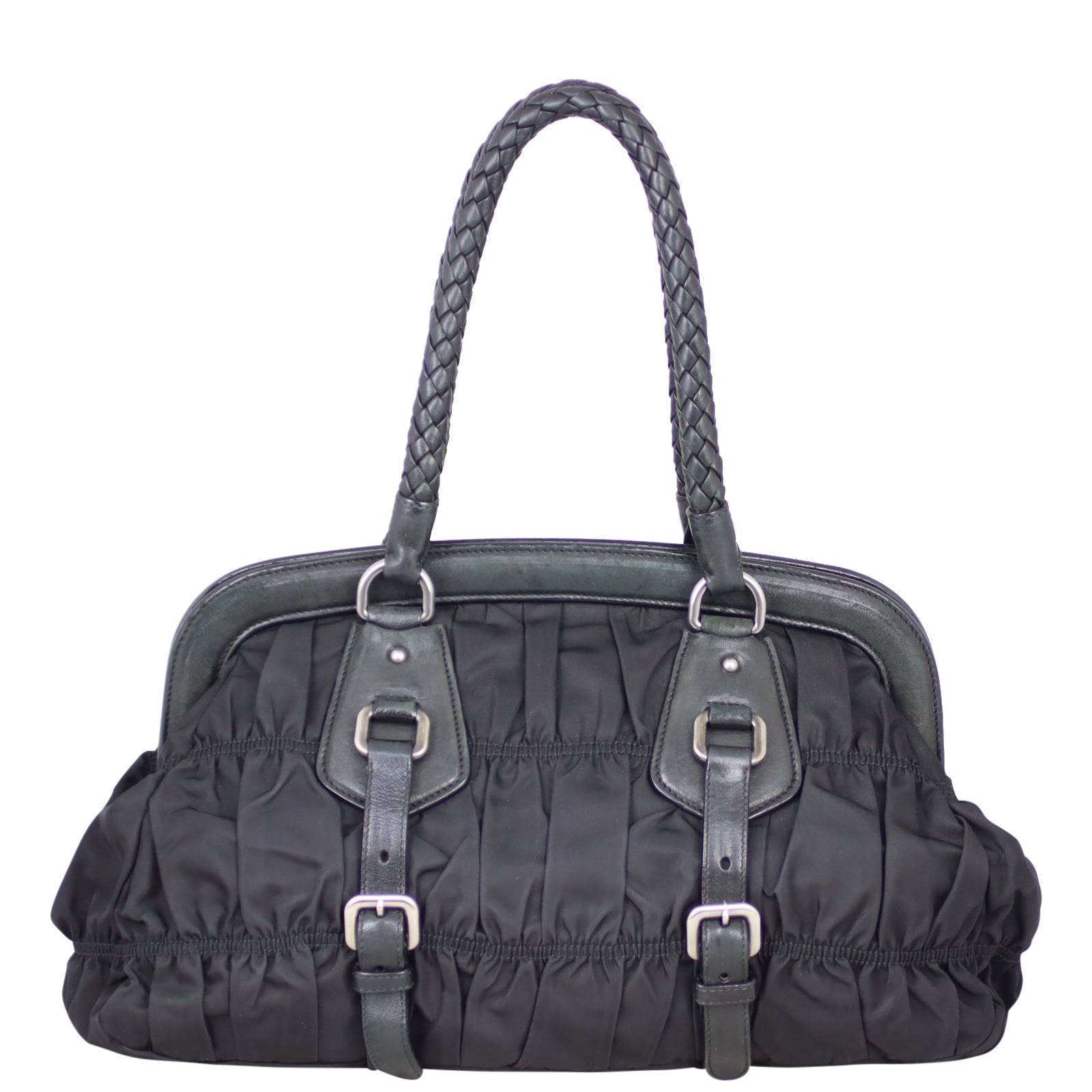 Prada Tessuto Gaufre Frame Bag