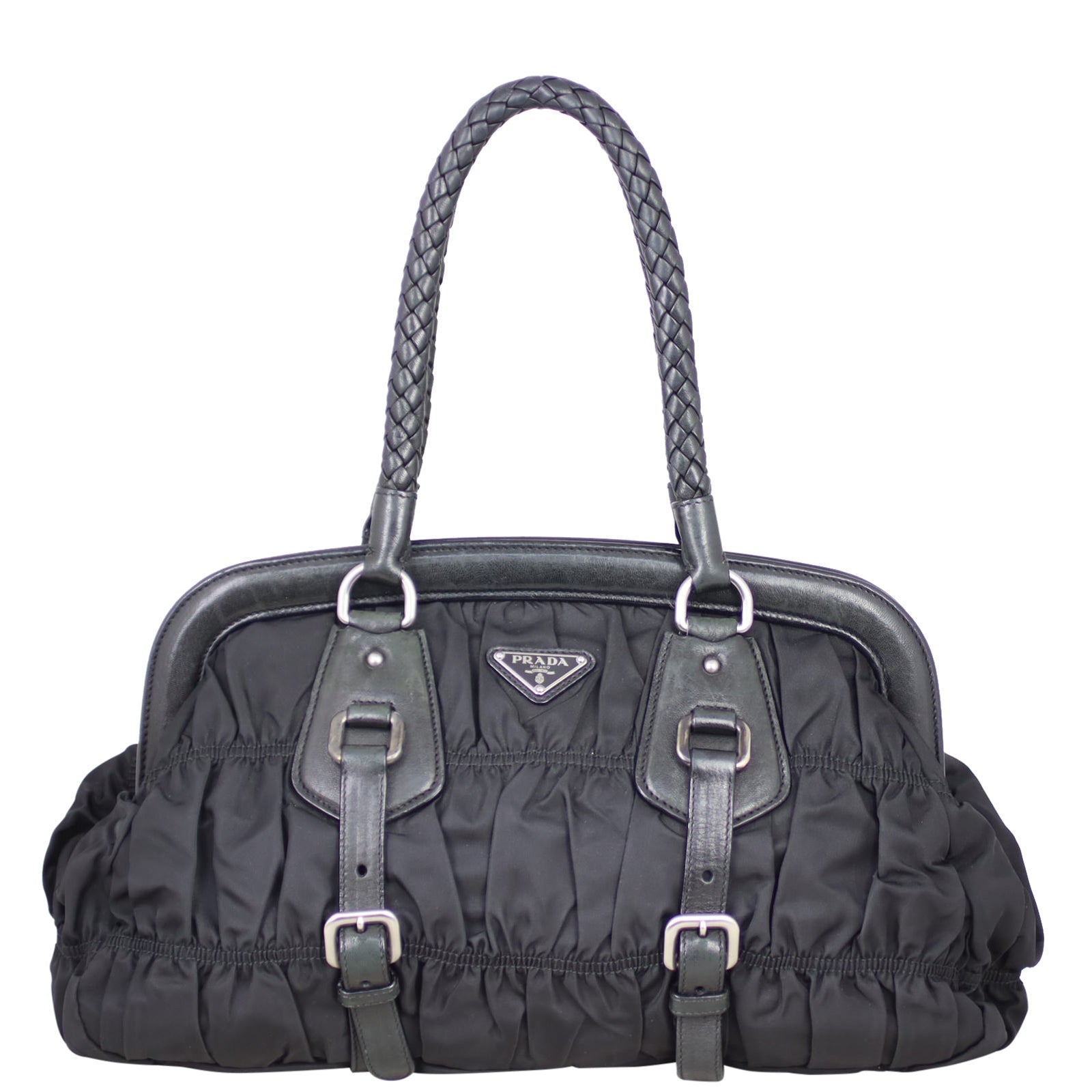 Prada Tessuto Gaufre Frame Bag