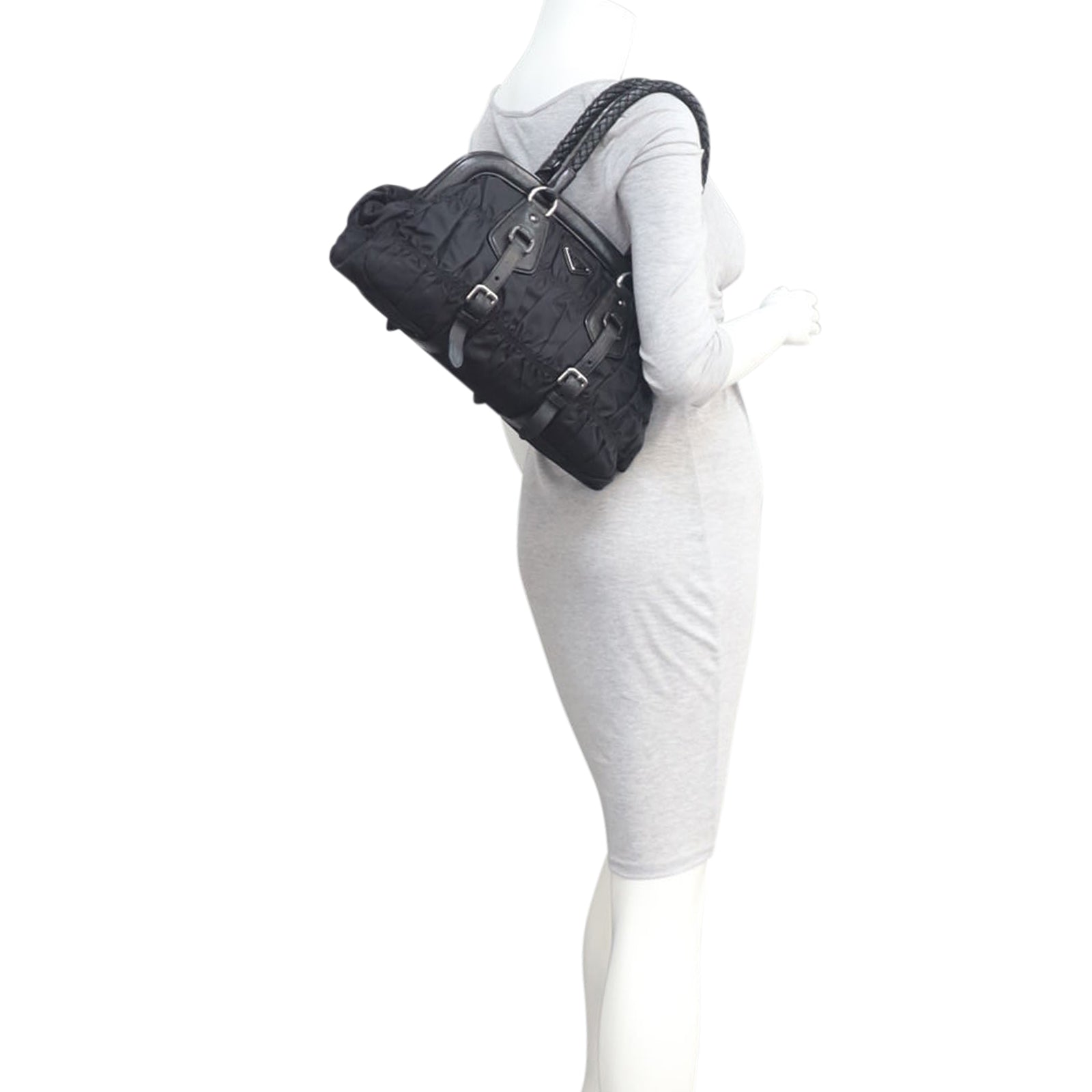 Prada Tessuto Gaufre Frame Bag
