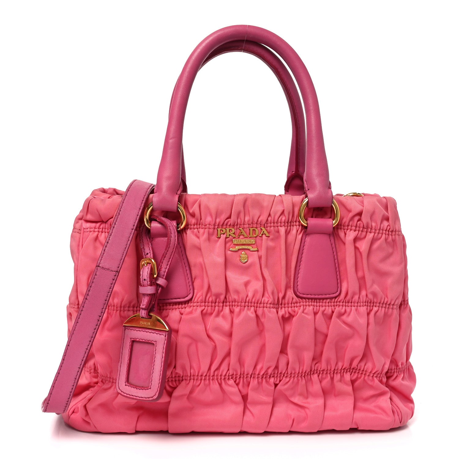 Tessuto Nylon Gaufre Small Tote Petalo