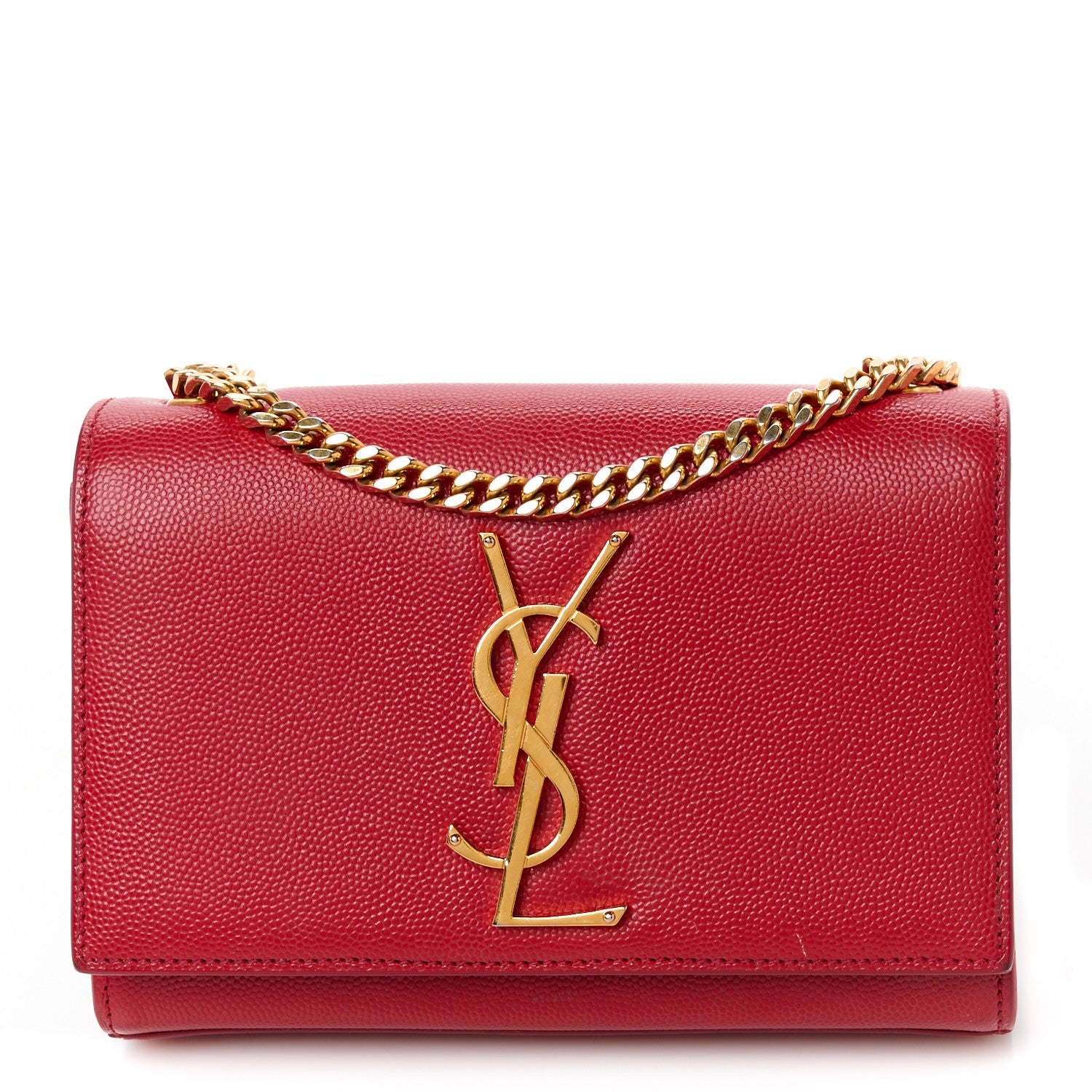 Grain De Poudre Small Monogram Kate Satchel Red