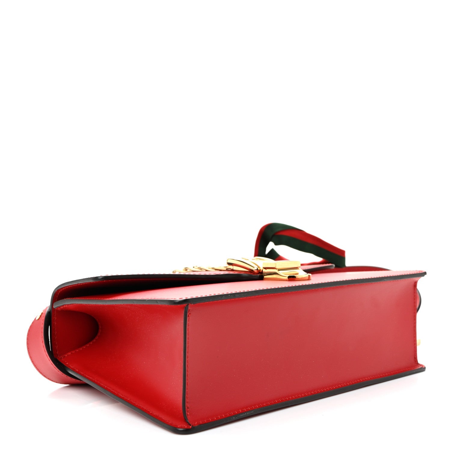 Calfskin Small Sylvie Shoulder Bag Hibiscus Red
