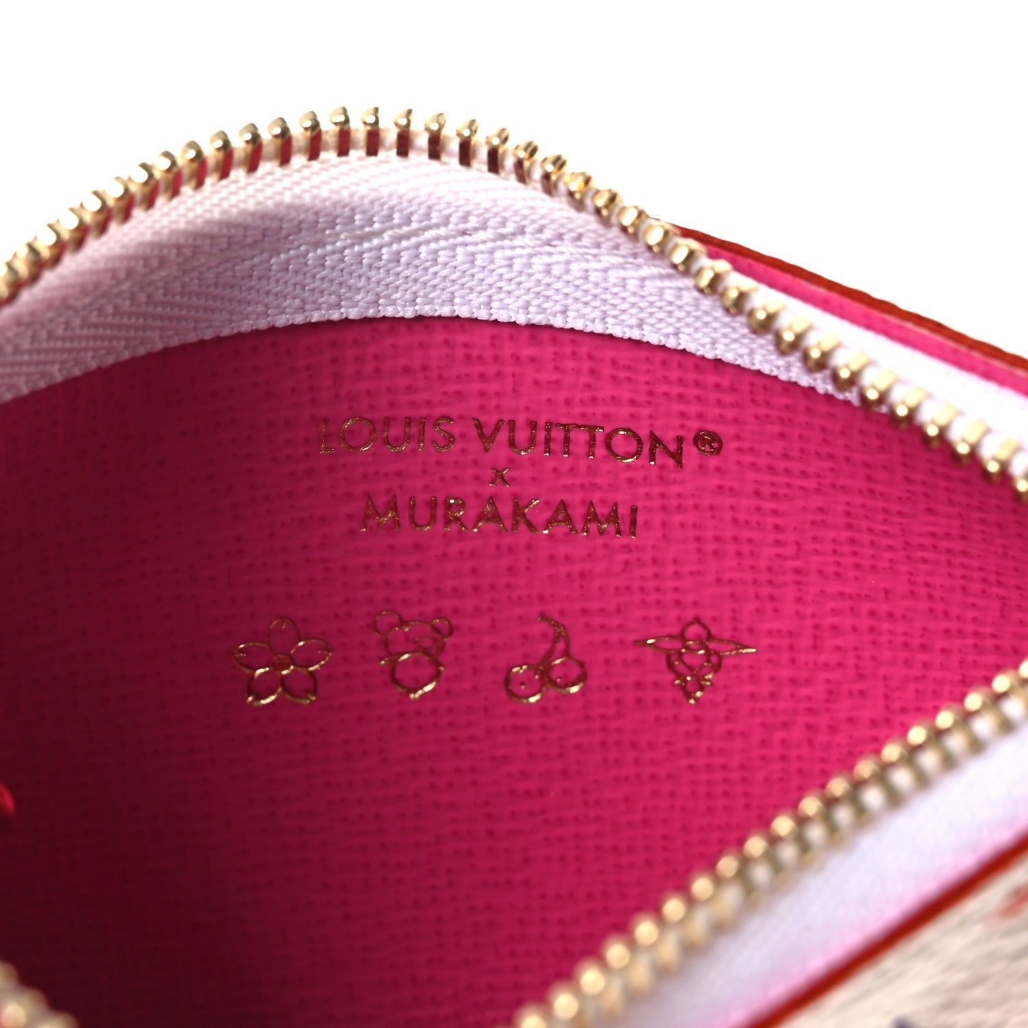 LV X TM Monogram Multicolor Key Pouch White