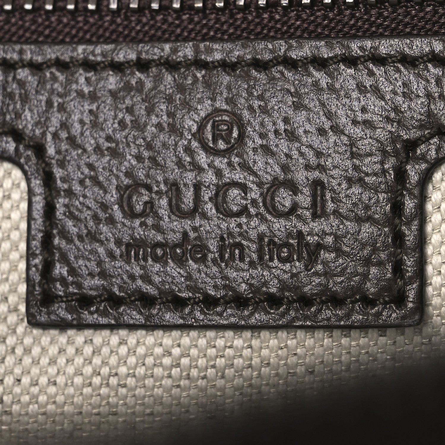 GG Supreme Monogram Textured Dollar Calfskin Web Ophidia Wristlet Shoulder Bag Beige Ebony New Acero