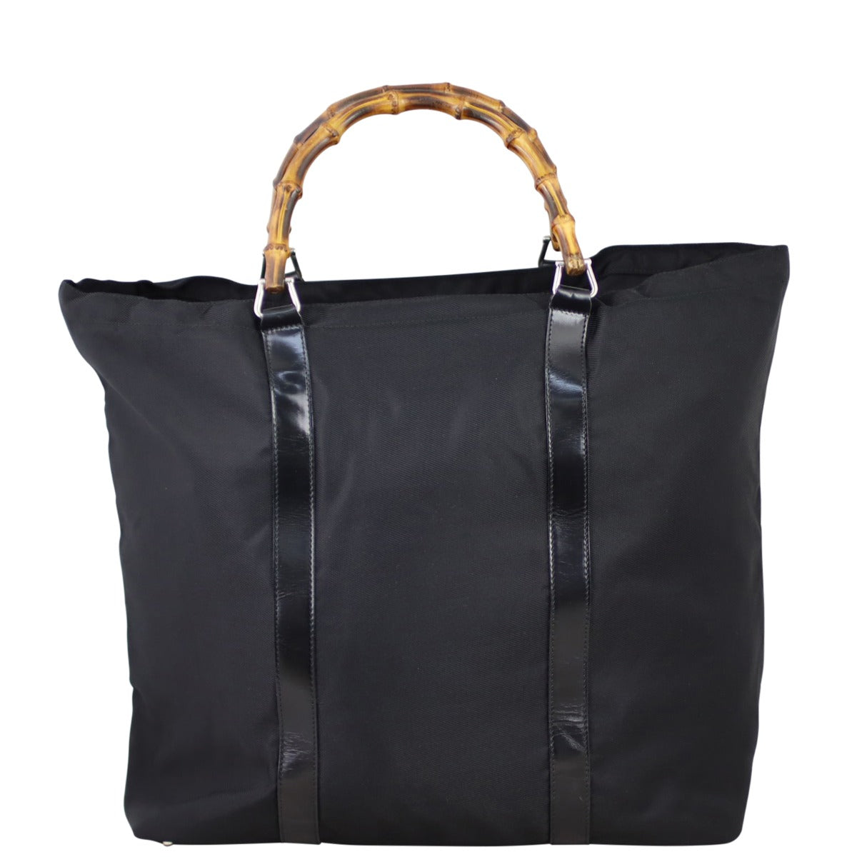 Gucci Nylon Bamboo Handle Tote