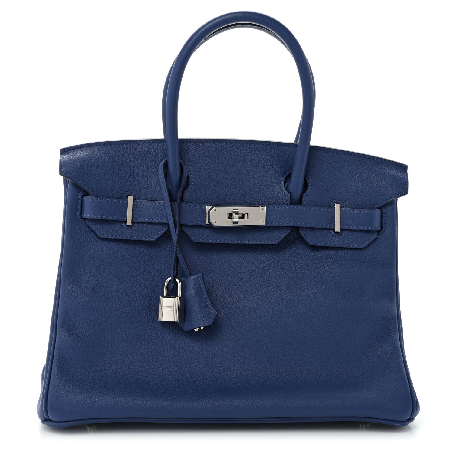 Taurillon Novillo Birkin 30 Bleu Brighton