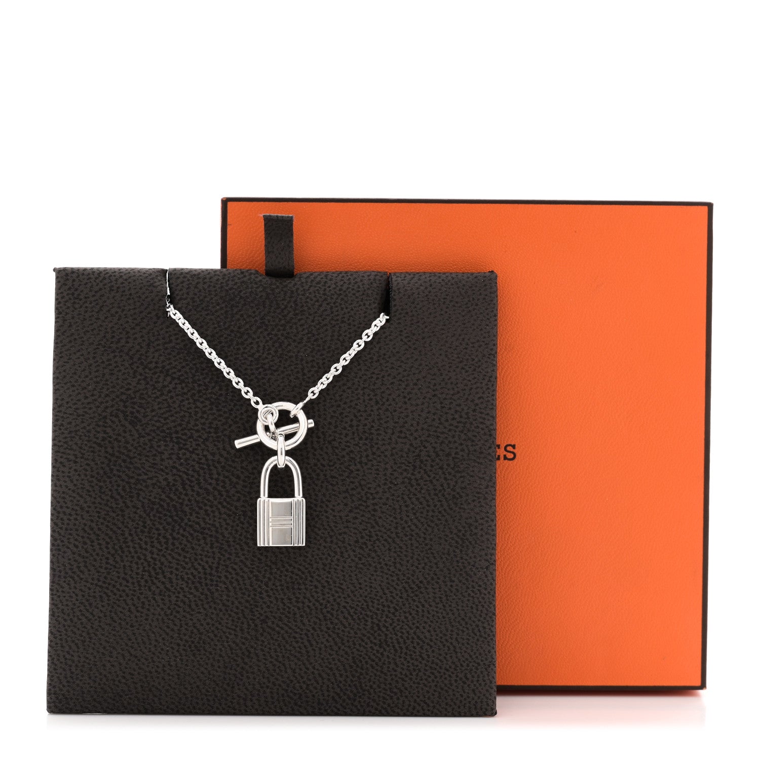 Sterling Silver Cadenas Kelly Lock Pendant Necklace
