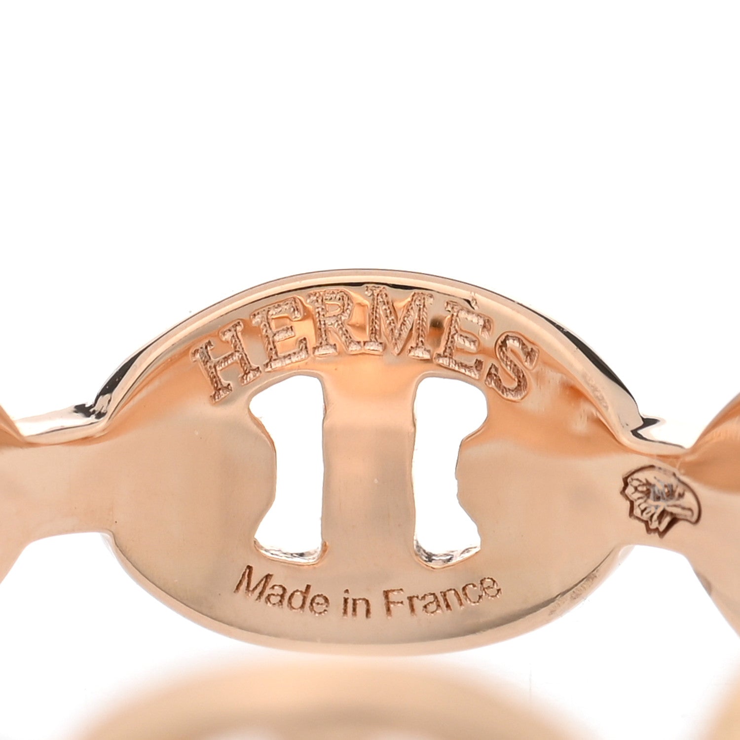 18K Rose Gold PM Chaine d'Ancre Enchainee Ring 52 6