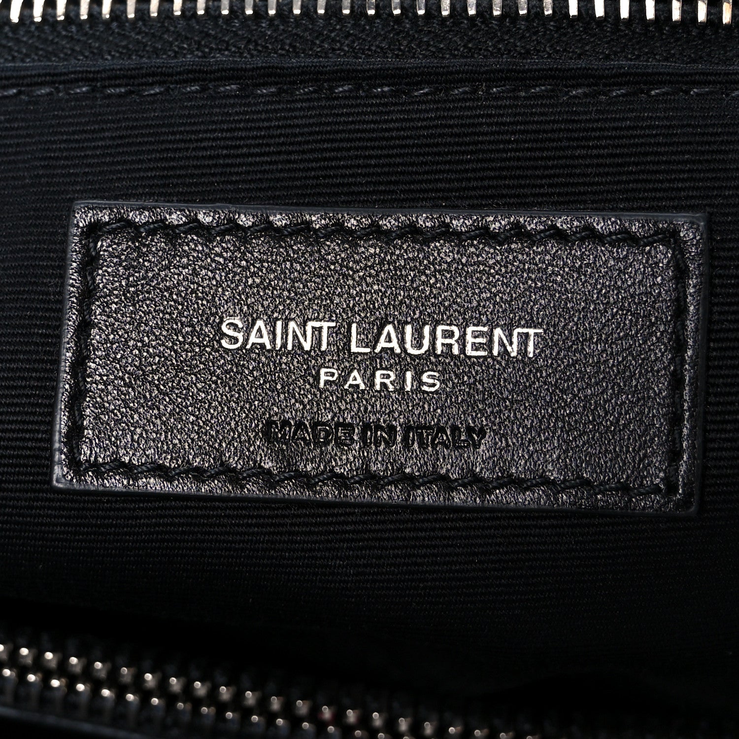 Calfskin Y Quilted Monogram Large Loulou Chain Satchel Black