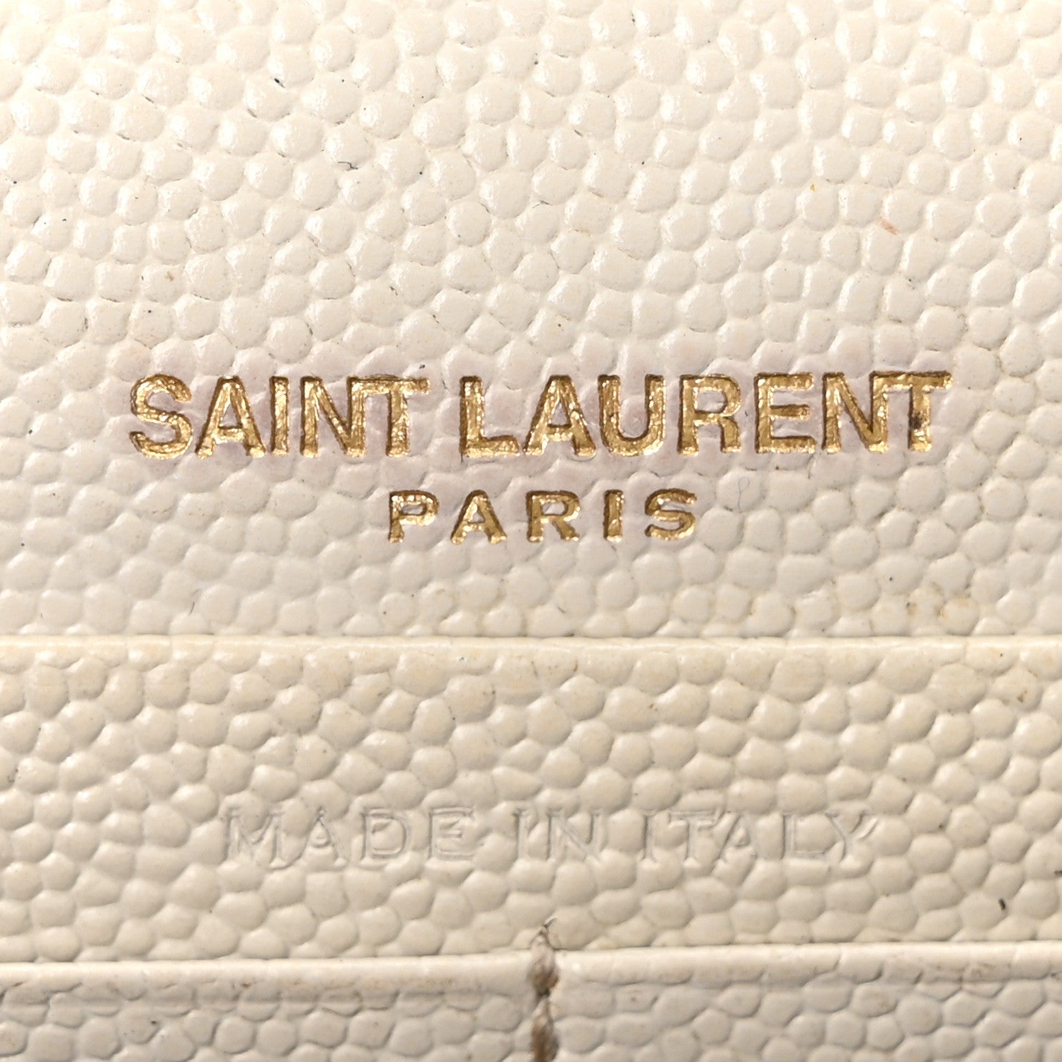 Grain De Poudre Matelasse Chevron Cassandre Envelope Chain Wallet Crema Soft