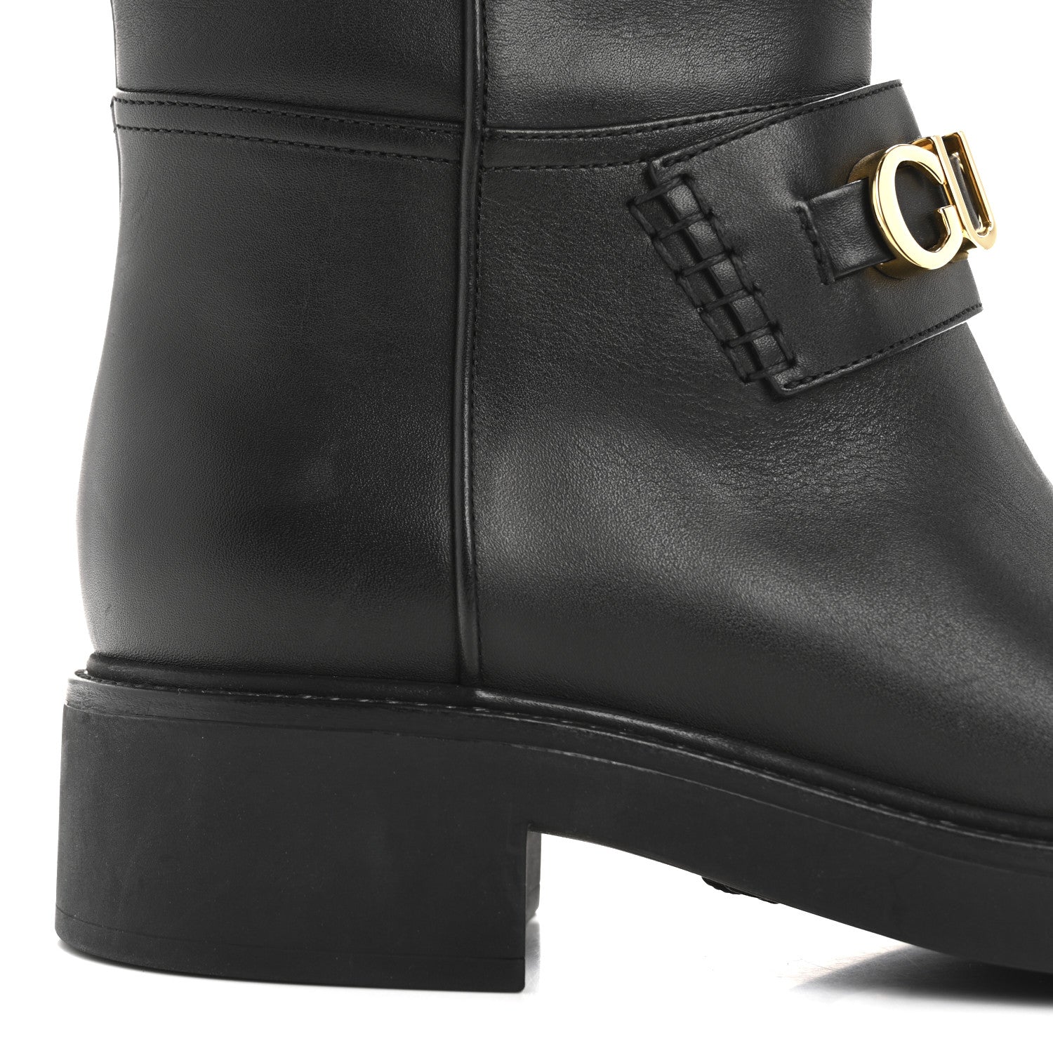 Calfskin Over The Knee Boots 37 Black