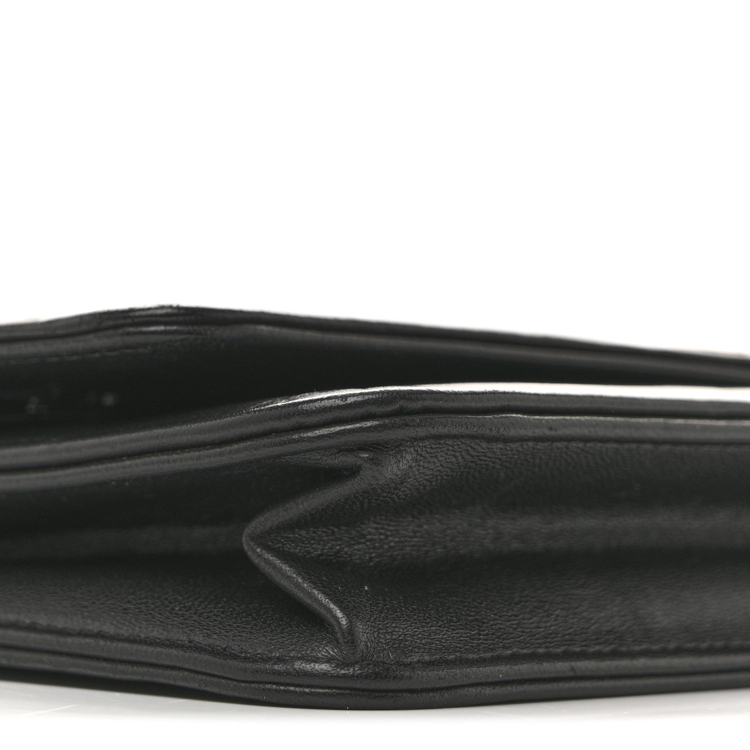 Lambskin Camellia Embossed Wallet on Chain WOC