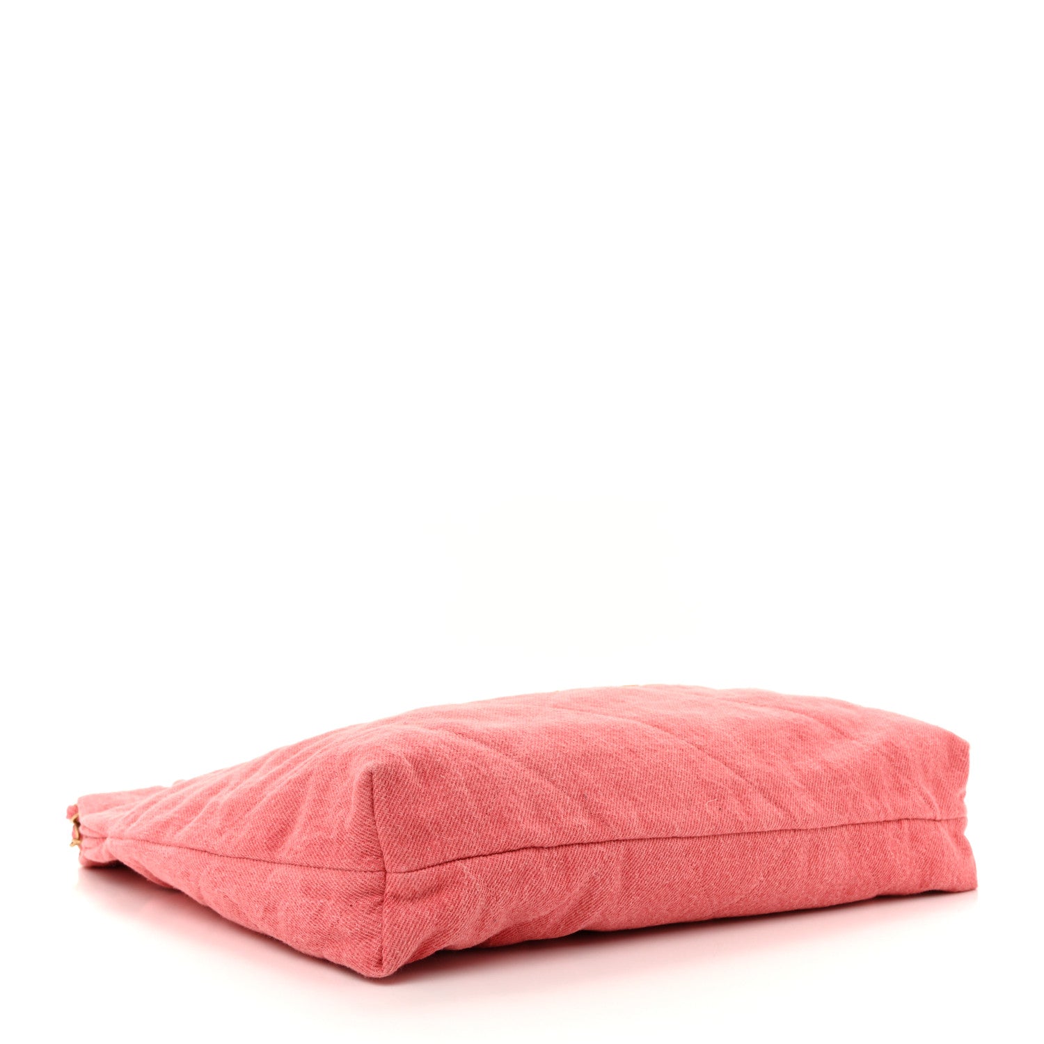 Washed Denim Quilted Chanel 22 Red