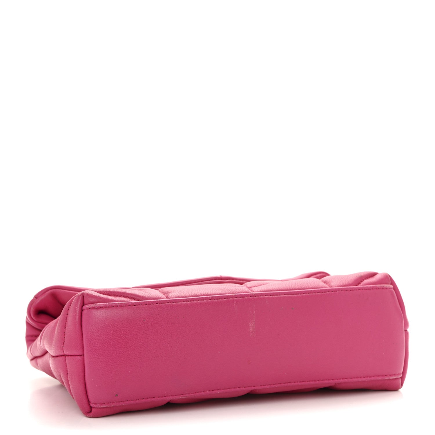 Lambskin Quilted Toy Loulou Puffer Monogram Chain Satchel Bubblegum
