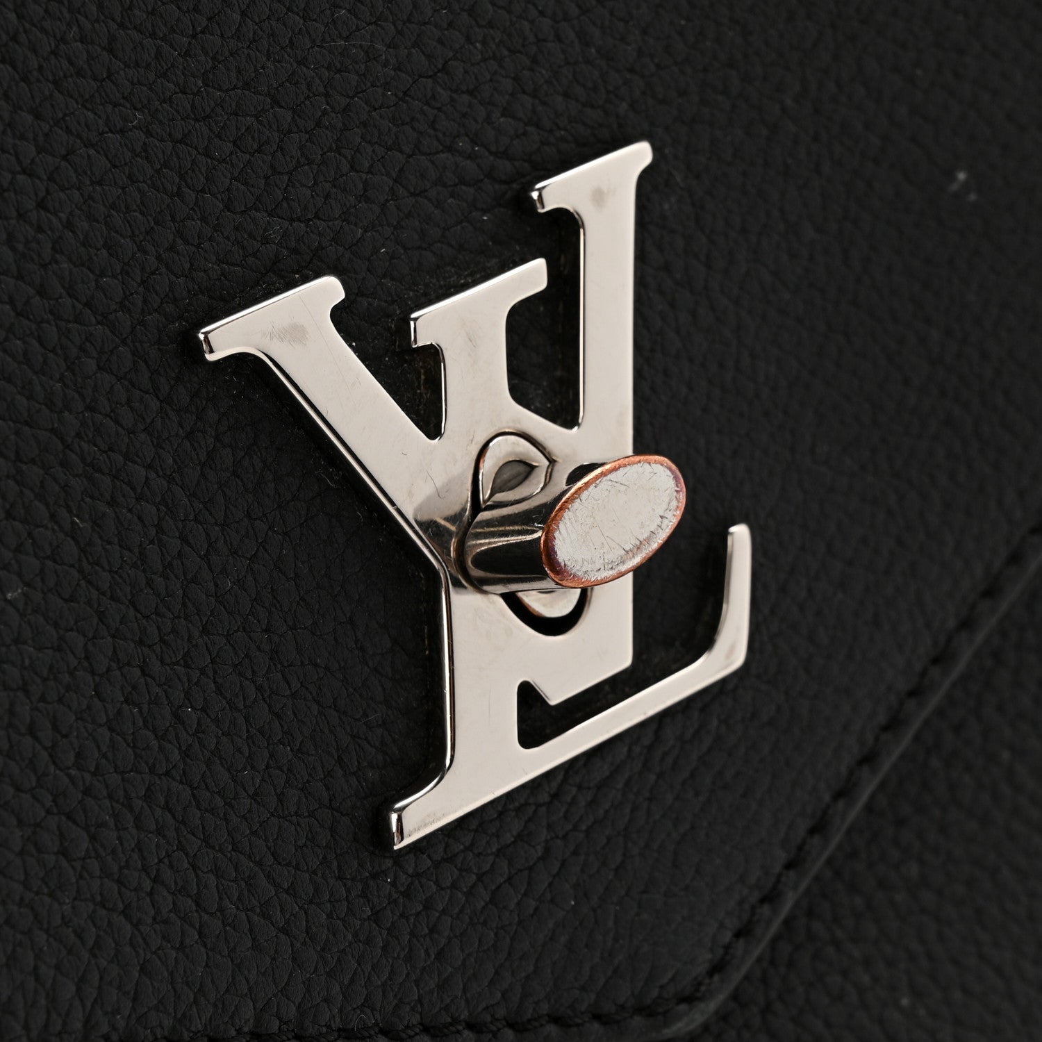 Soft Calfskin My Lockme Top Handle Black
