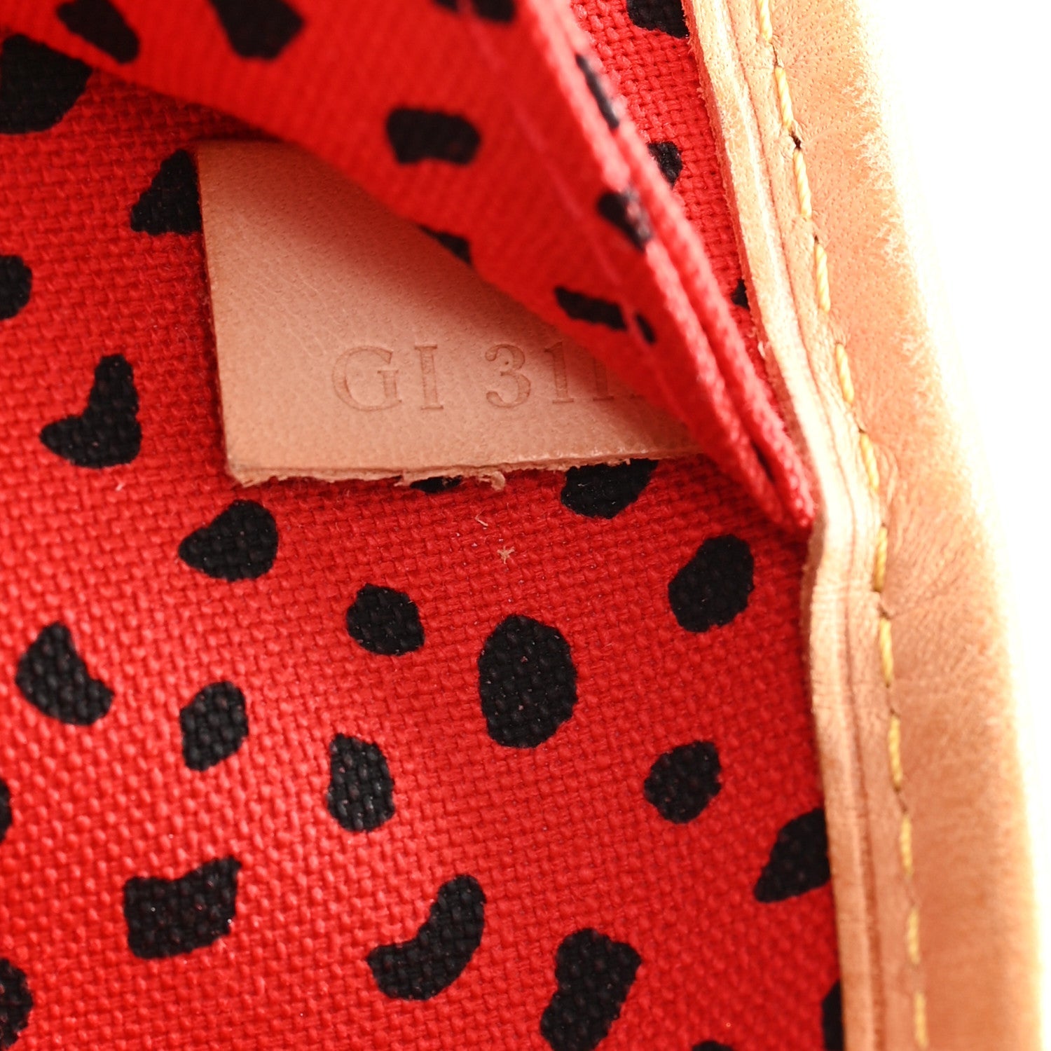 Monogram Kusama Waves Neverfull MM Red