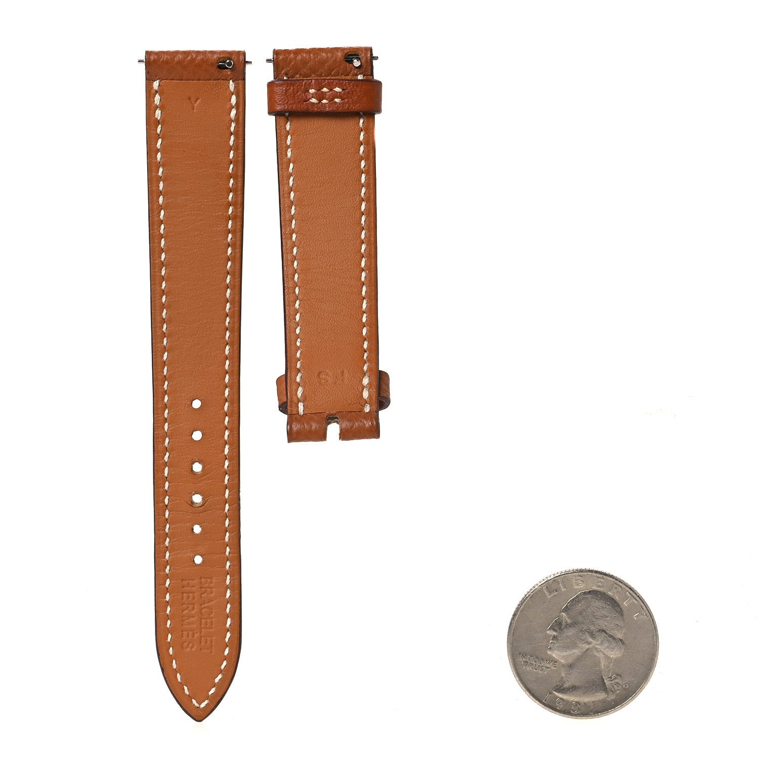 Epsom Heure H Hour Watch PM Strap Gold