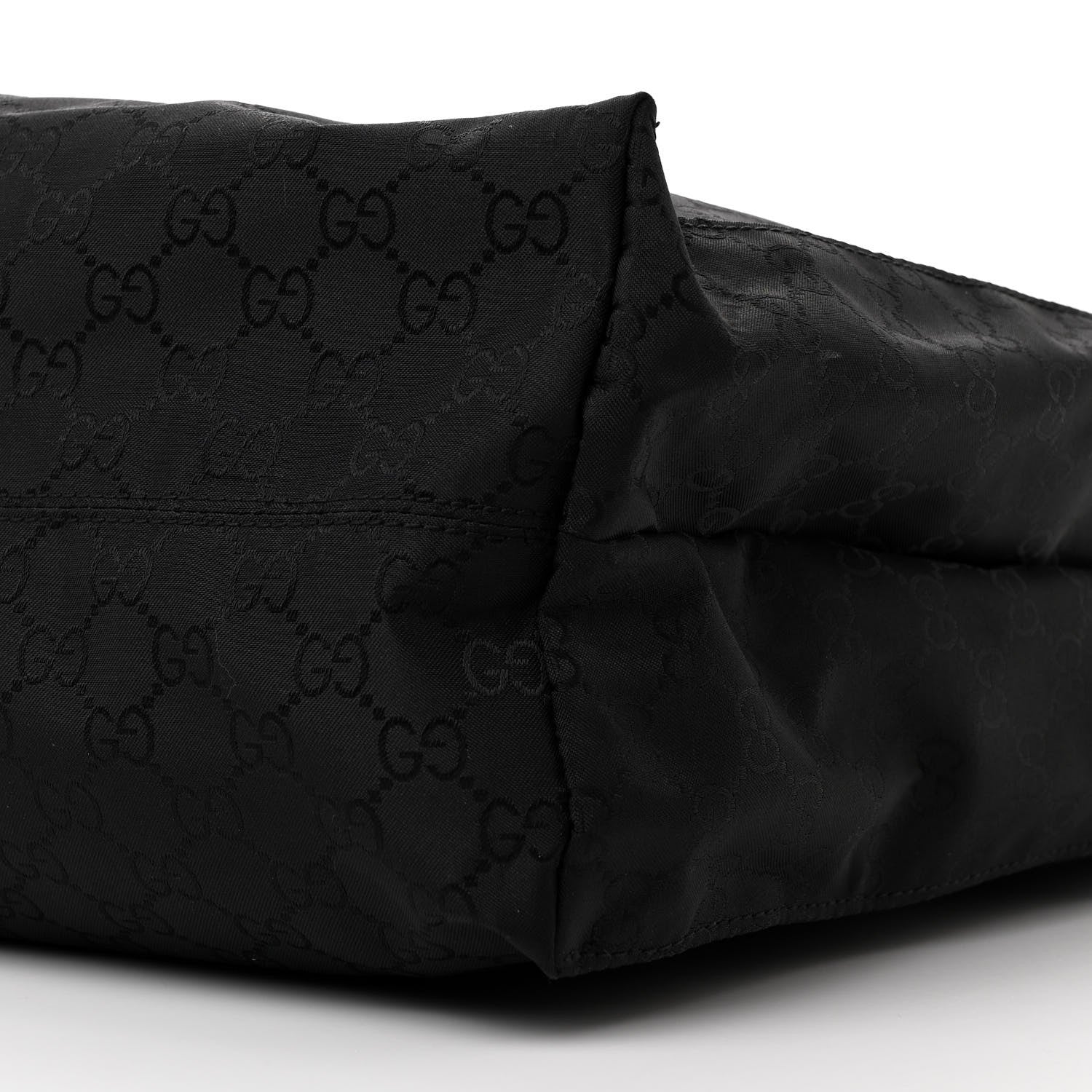 Nylon Monogram Vertical Tote Black