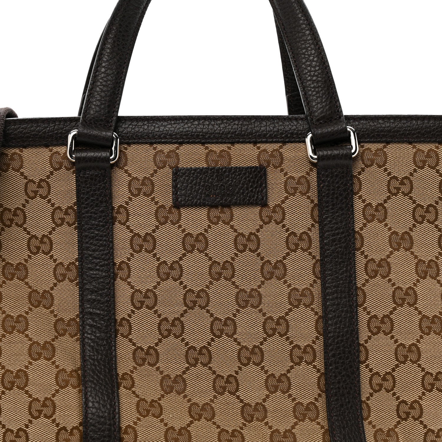 GG Monogram Large Joy Tote Bag Dark Brown