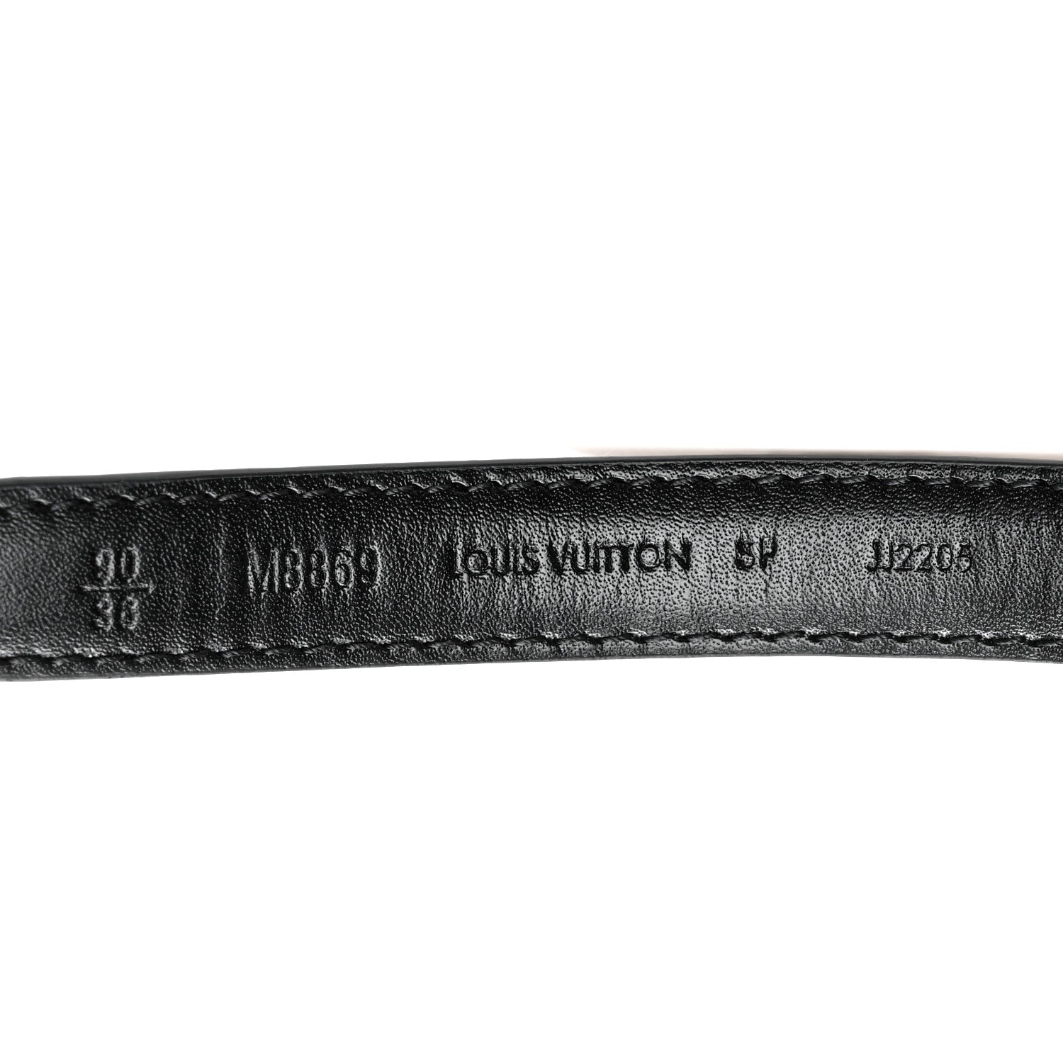 Calfskin Monogram 15mm Mini LV Reversible Belt 90 36 Black
