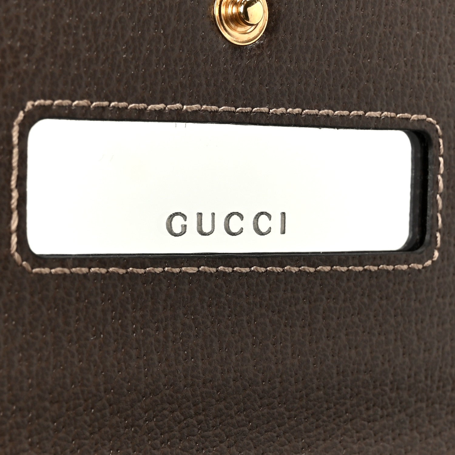 GG Supreme Monogram Web Ophidia Wallet On Chain Brown