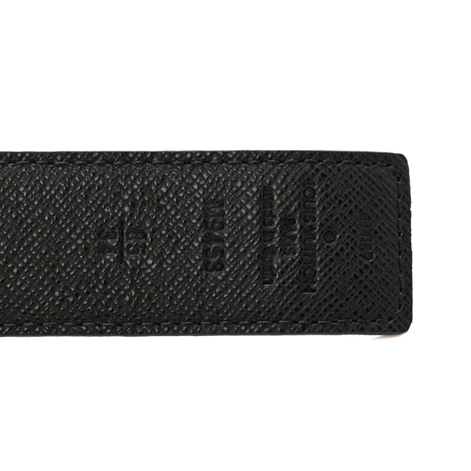 Calfskin Monogram 30mm LV Initiales Reversible Belt 85 34 Black