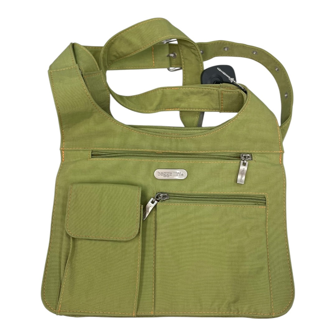 Handbag By Baggallini In Green, Size:Small