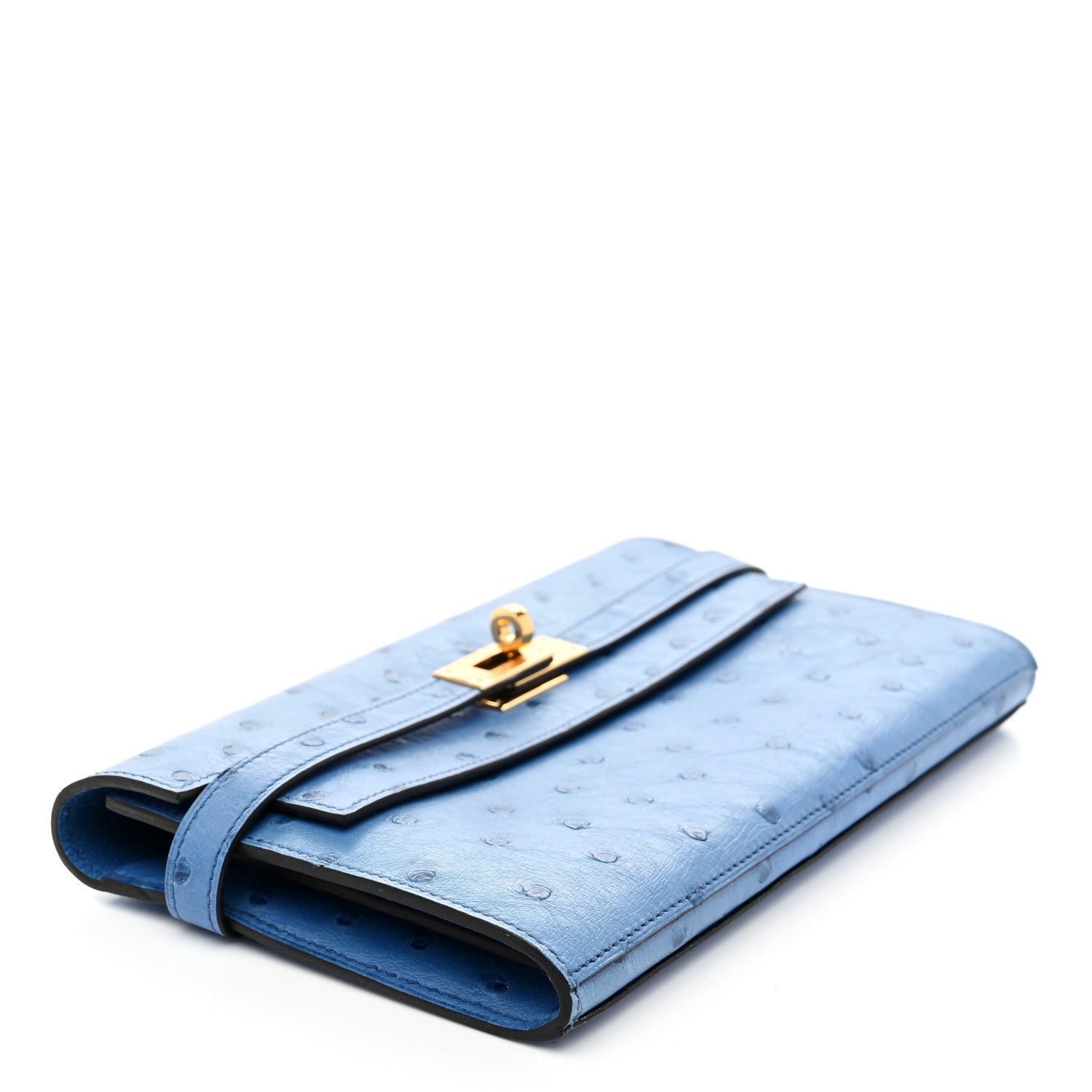 Ostrich Kelly Longue Wallet Mykonos