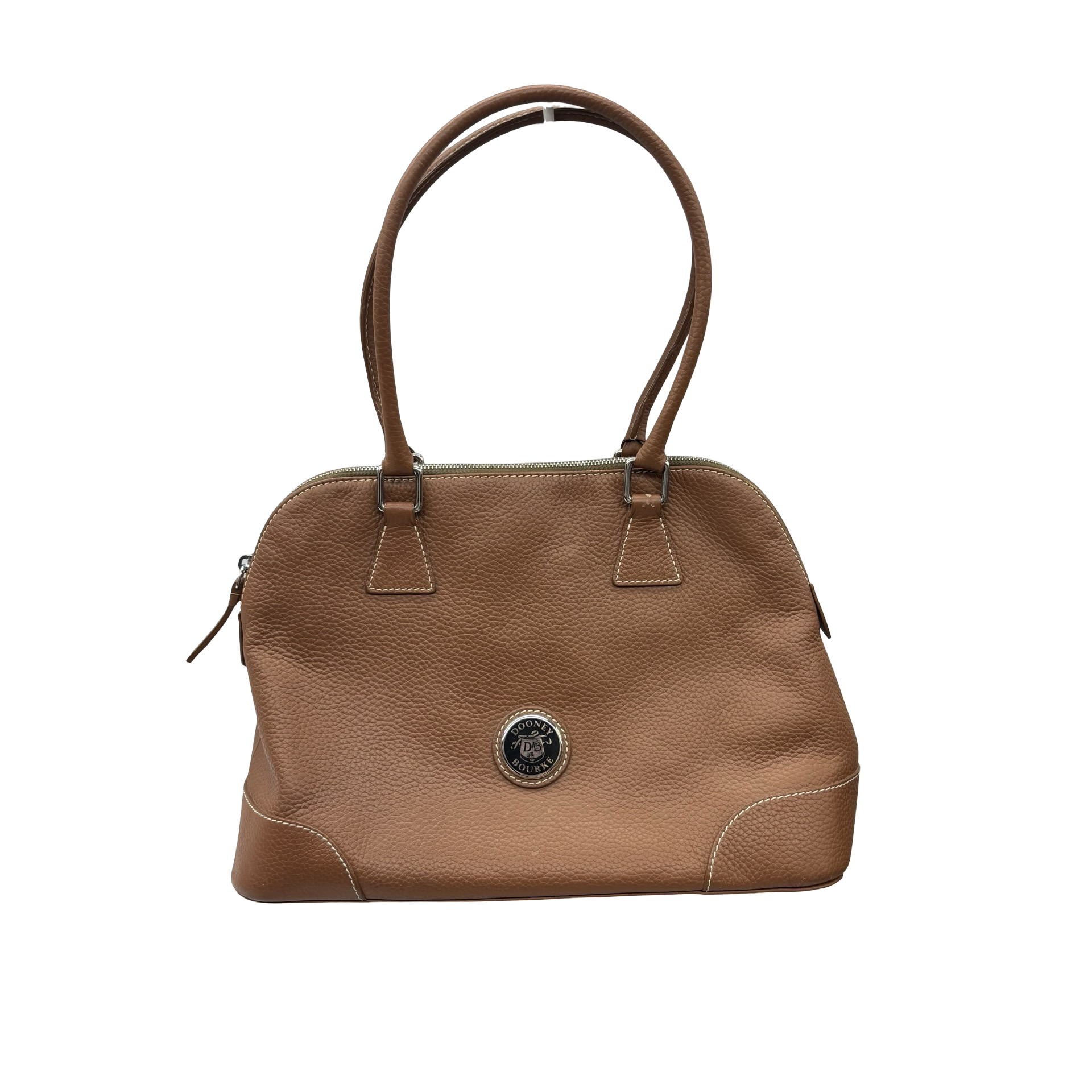 Handbag Designer By Dooney And Bourke In Brown, Size:Medium