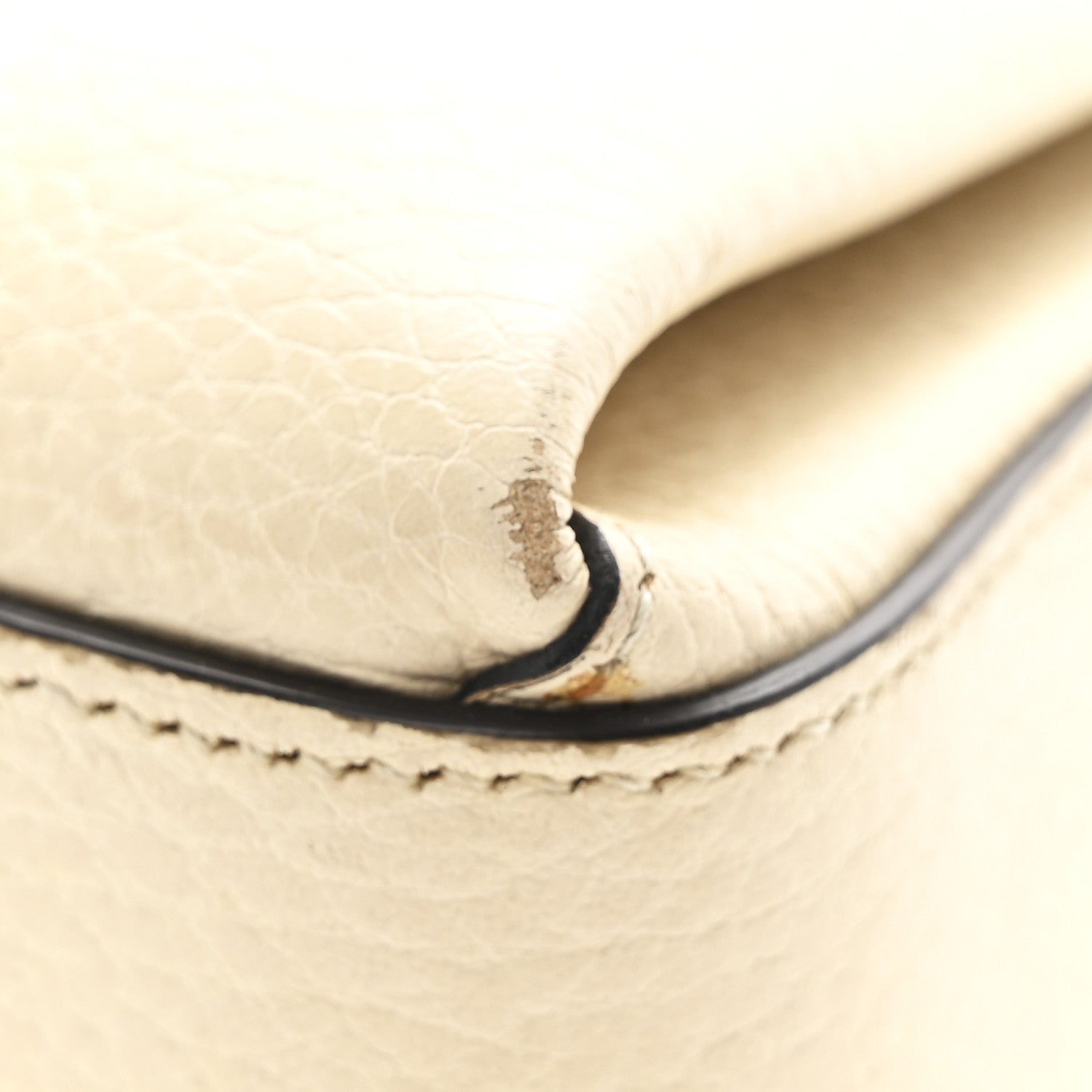 Dollar Calfskin Interlocking G Crossbody Bag Mystic White