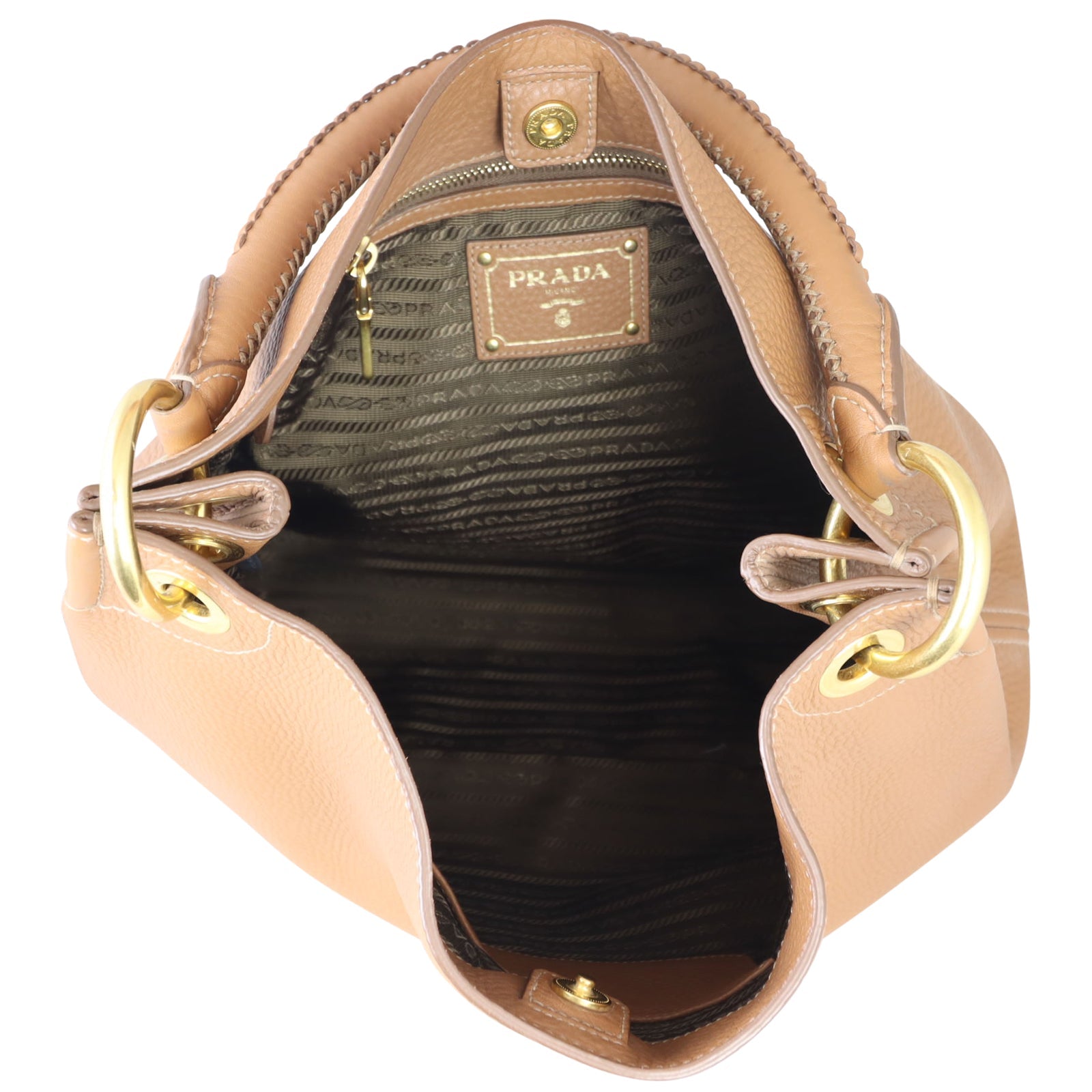 Prada Vitello Daino Hobo Bag