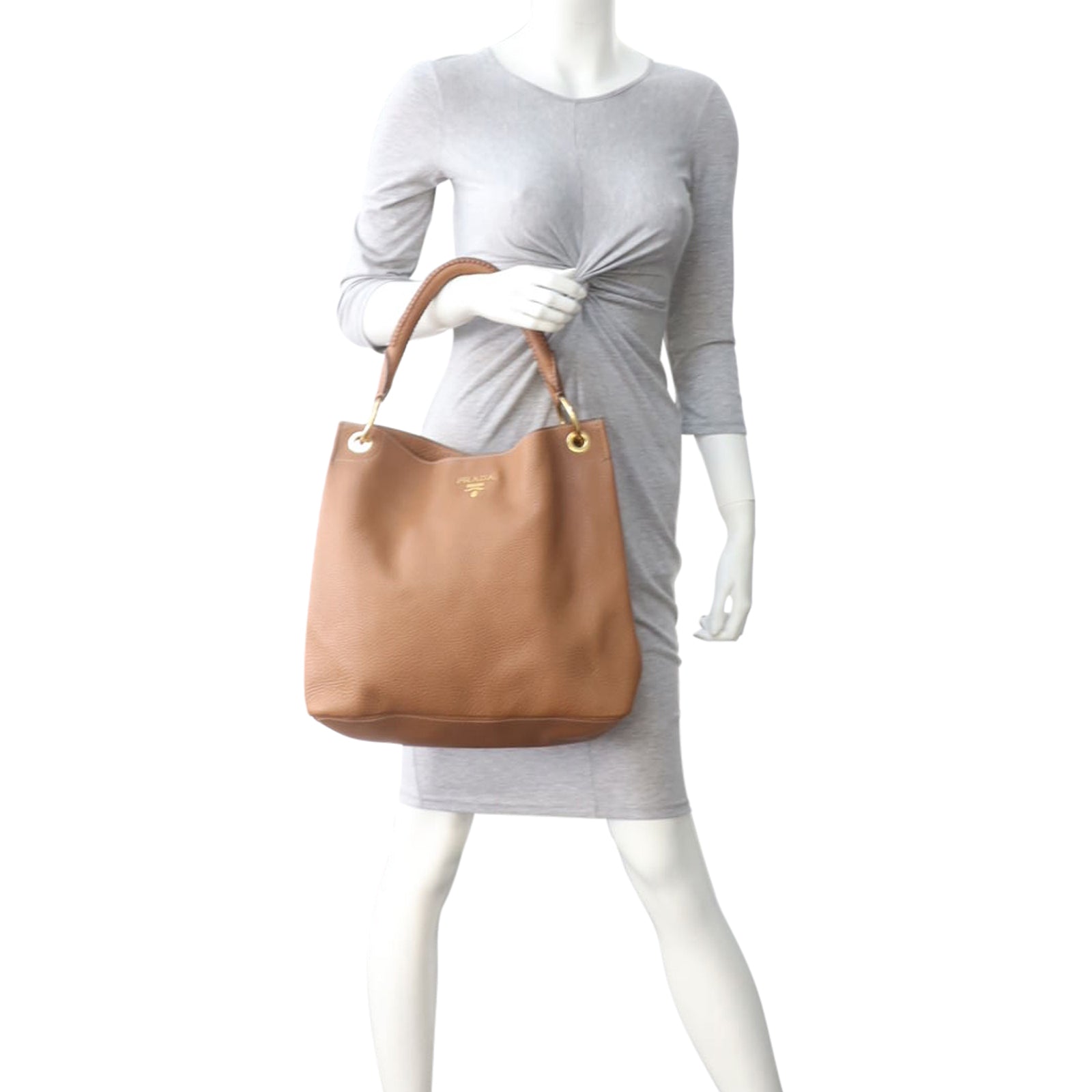Prada Vitello Daino Hobo Bag