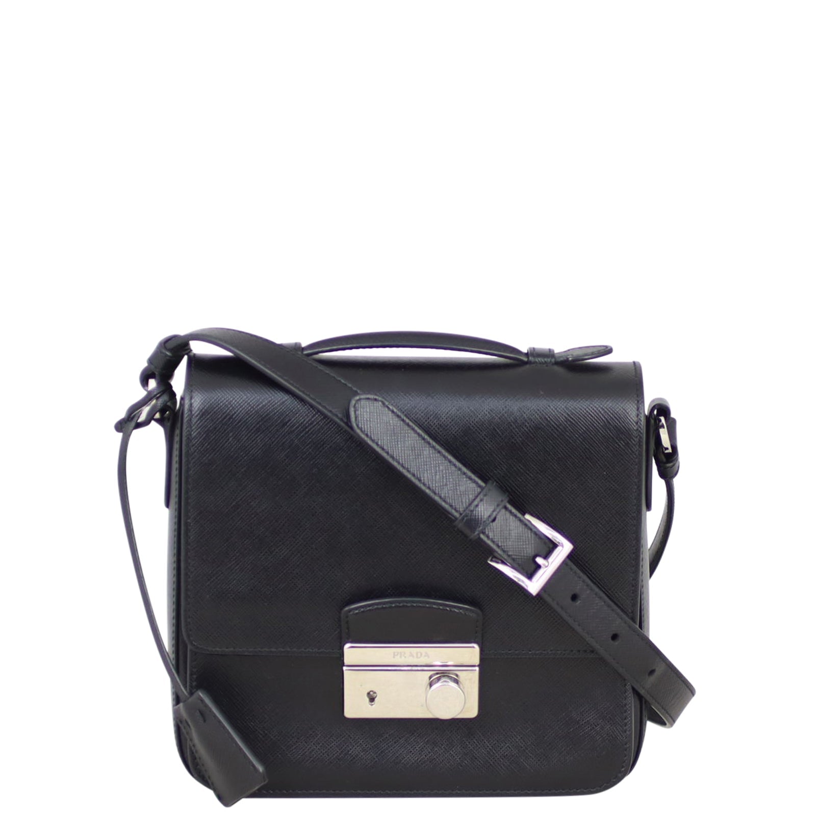 Prada Saffiano Lux Sound Crossbody Bag