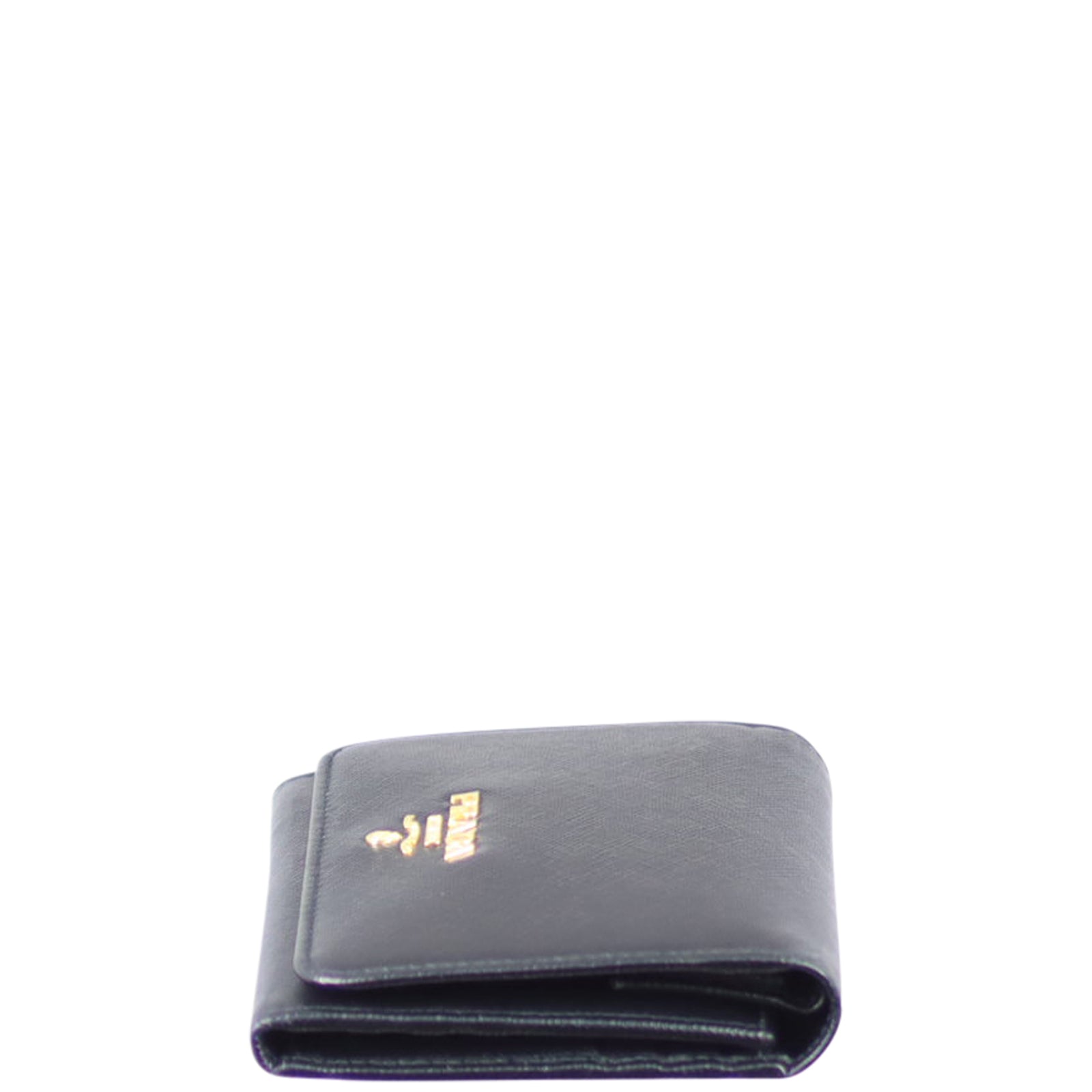Prada Saffiano Metal Compact Wallet