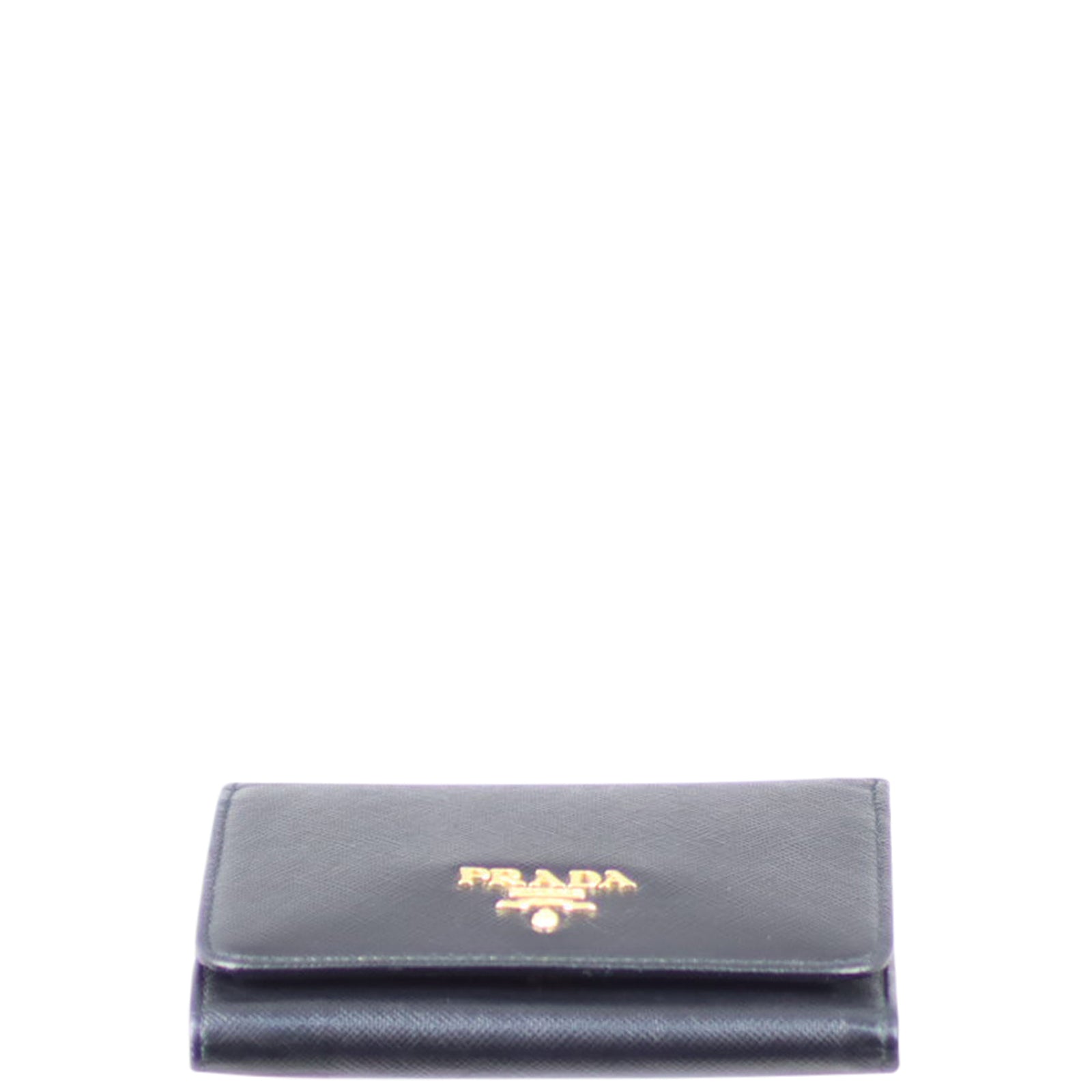 Prada Saffiano Metal Compact Wallet