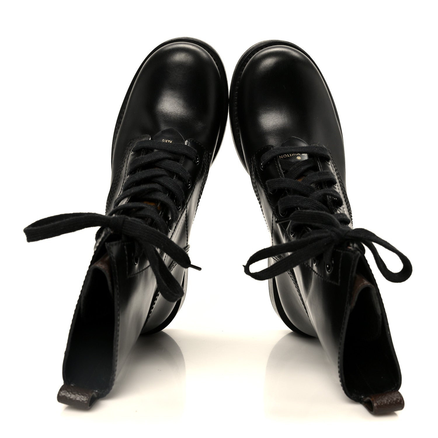 Calfskin Monogram Metropolis Flat Ranger Boots 37 Black