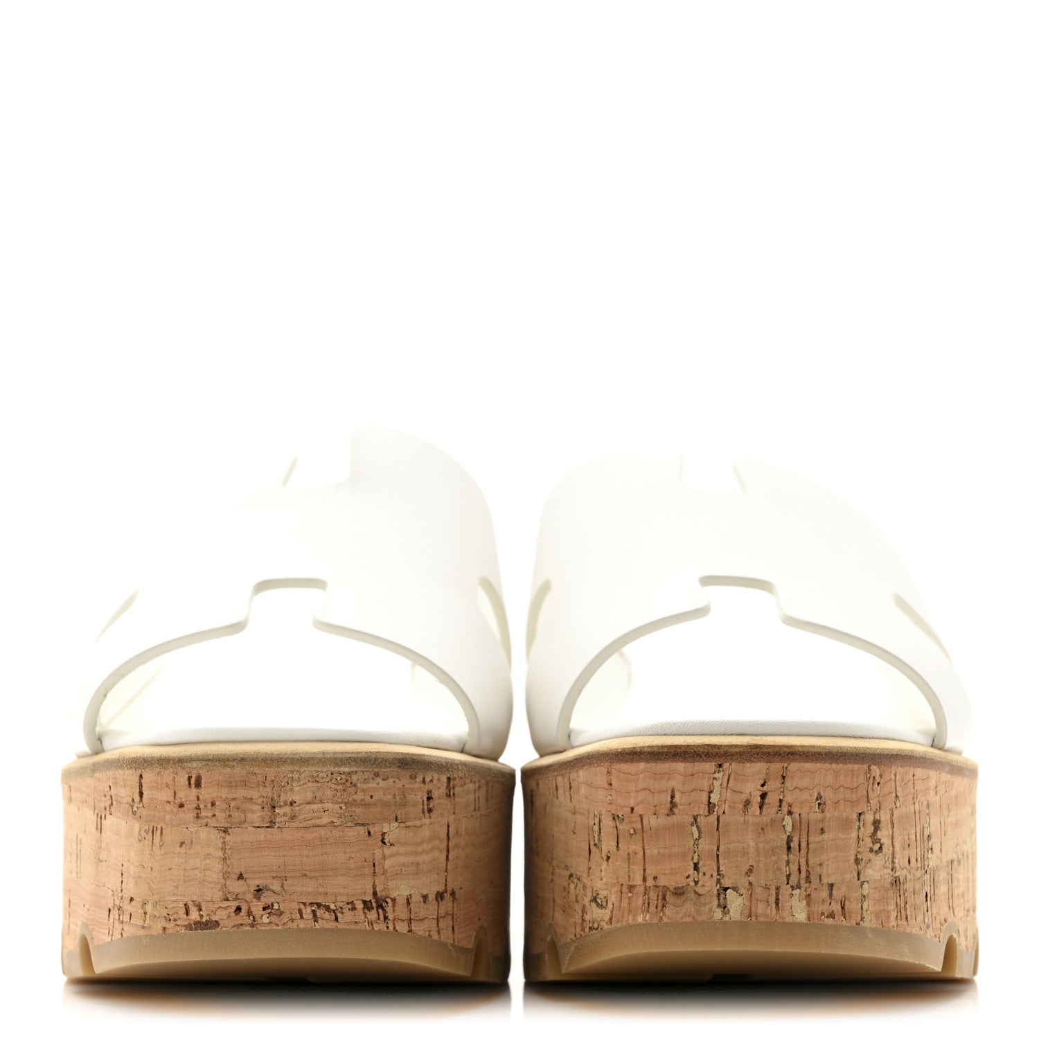 Calfskin Cork Eze 30 Sandals 39 White