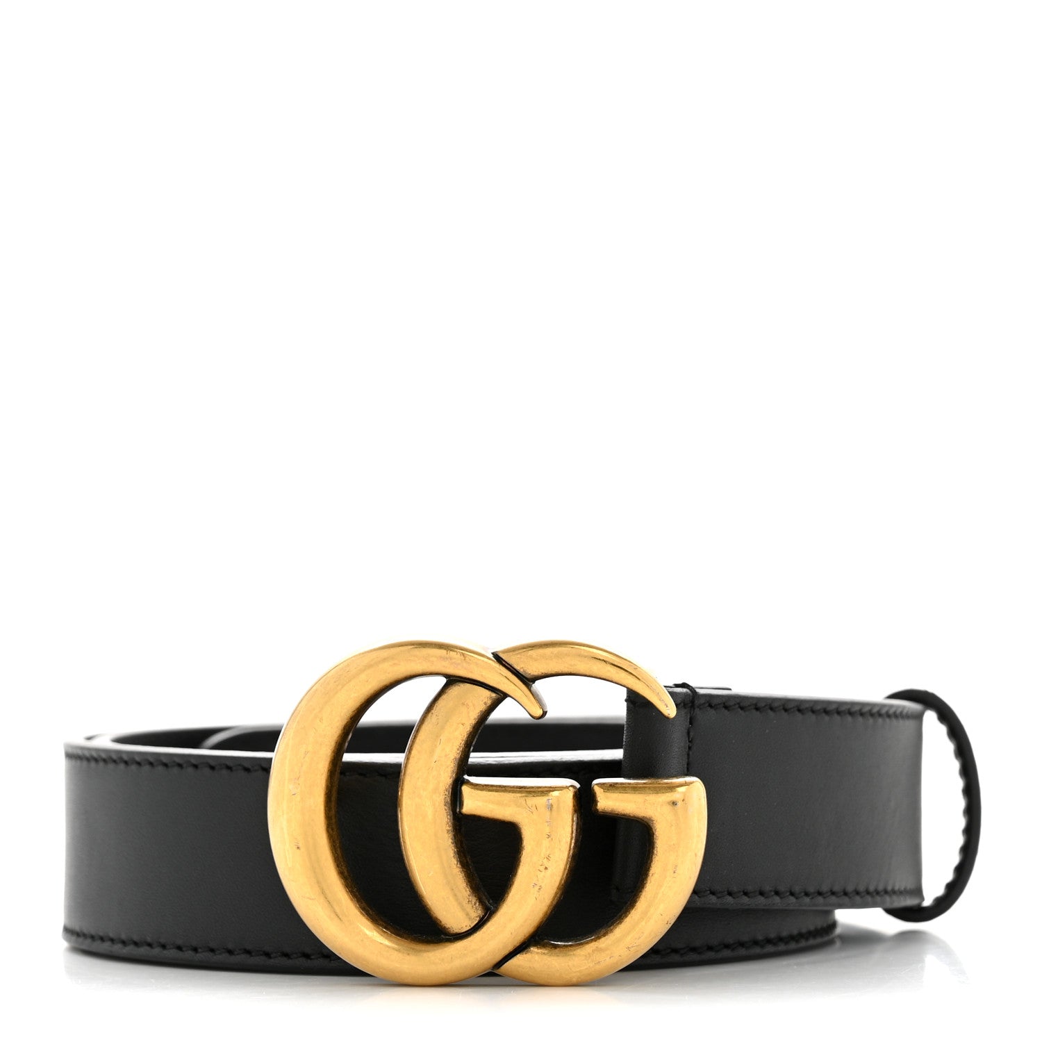 Calfskin Double G 30mm Belt 80 32 Black