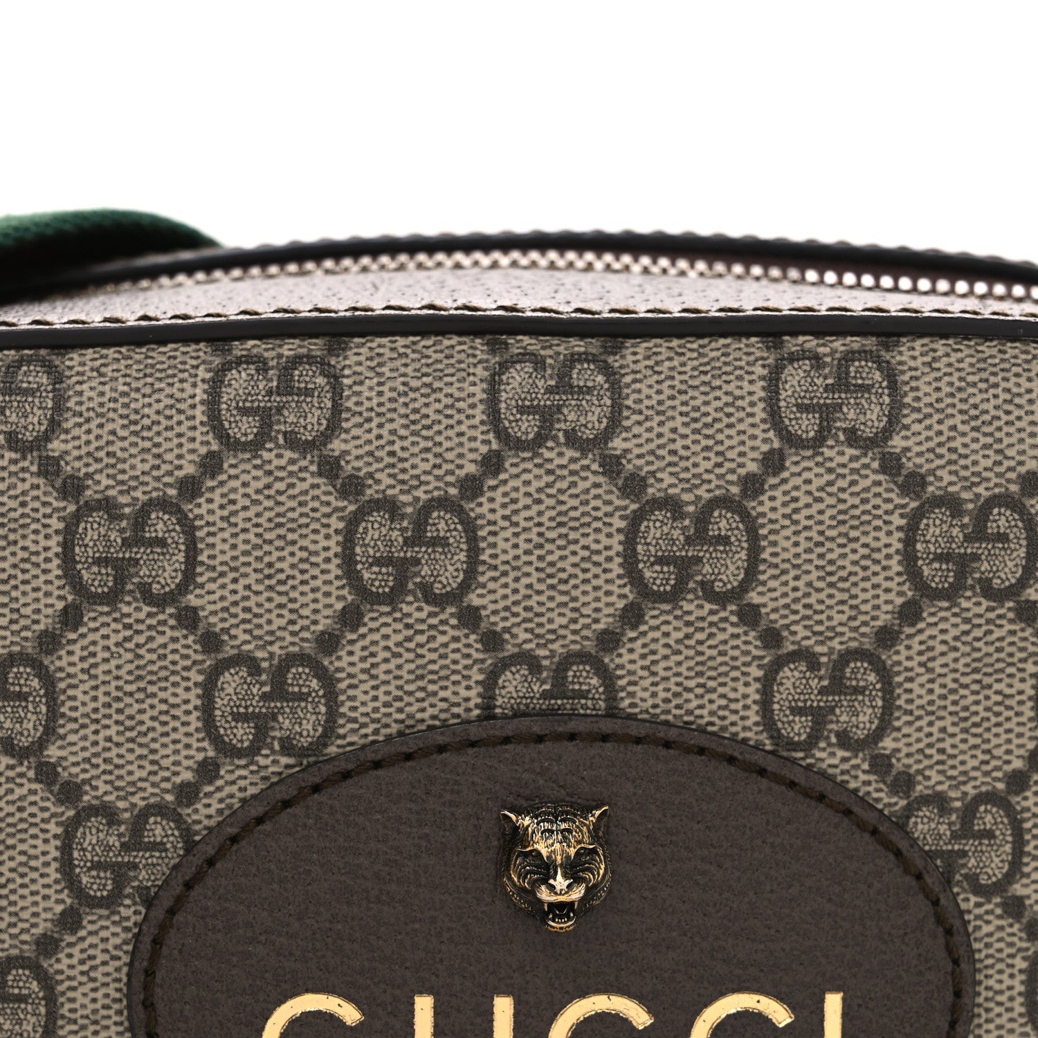 GG Supreme Monogram Web Neo Vintage Shoulder Bag Beige New Acero Crop