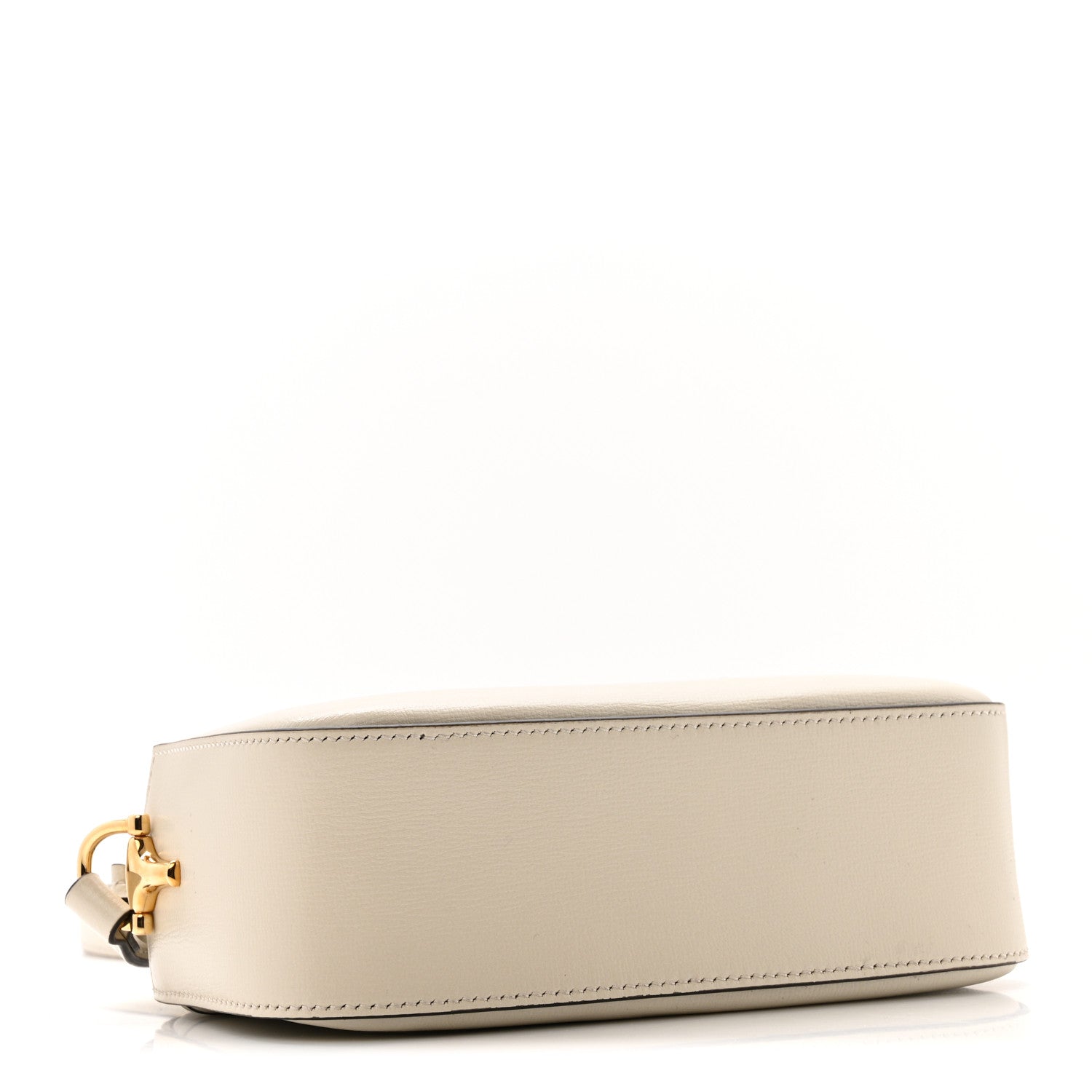 Azalea Calfskin Mini Horsebit 1955 Camera Shoulder Bag Mystic White