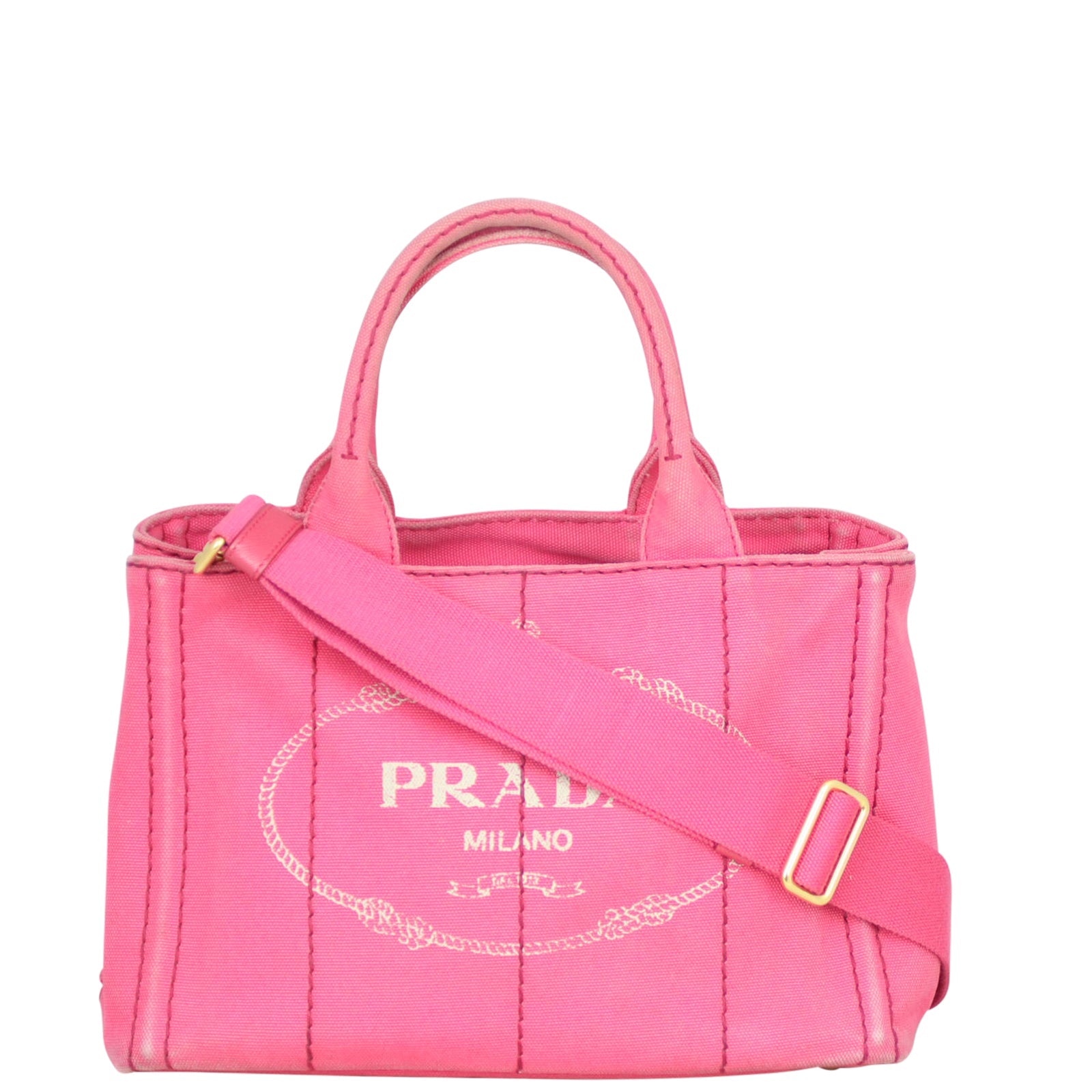 Prada Canapa Logo Tote Small