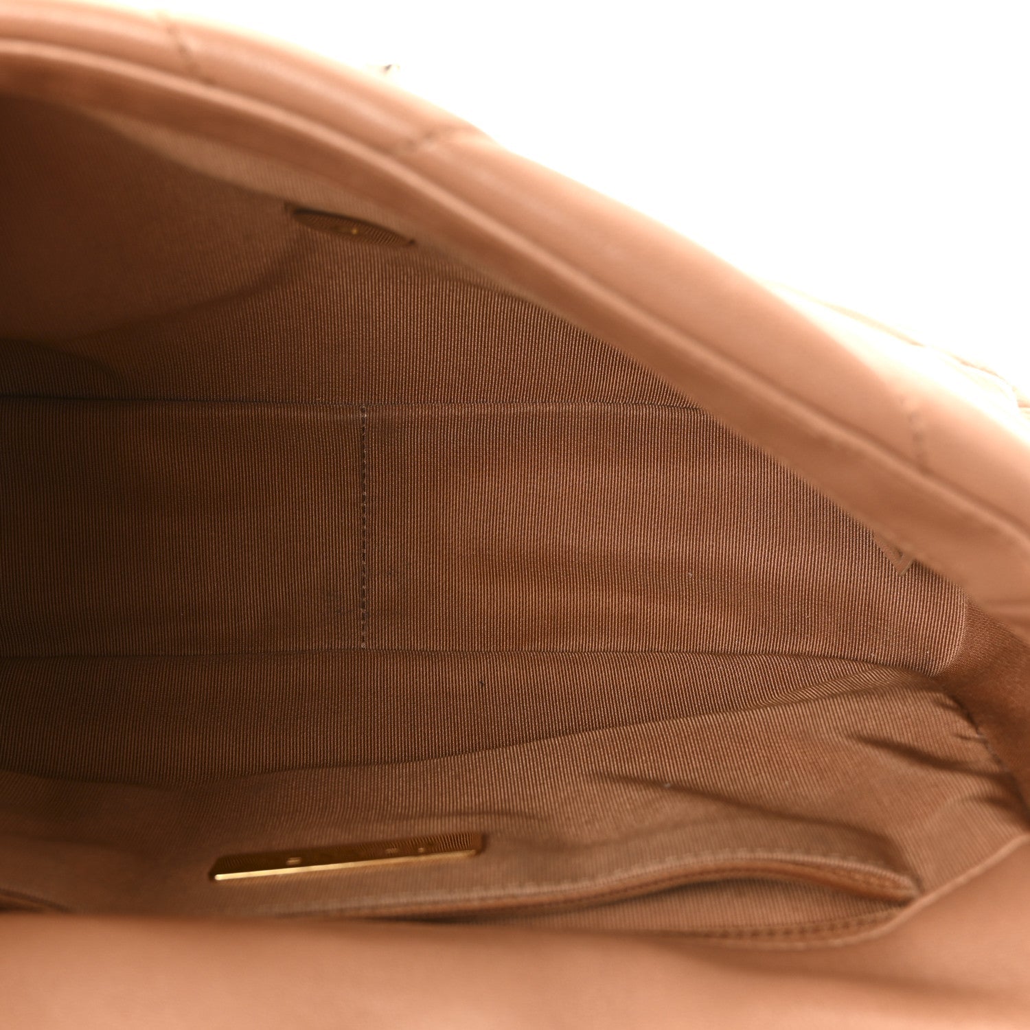 Lambskin Quilted Medium Chanel 19 Flap Brown