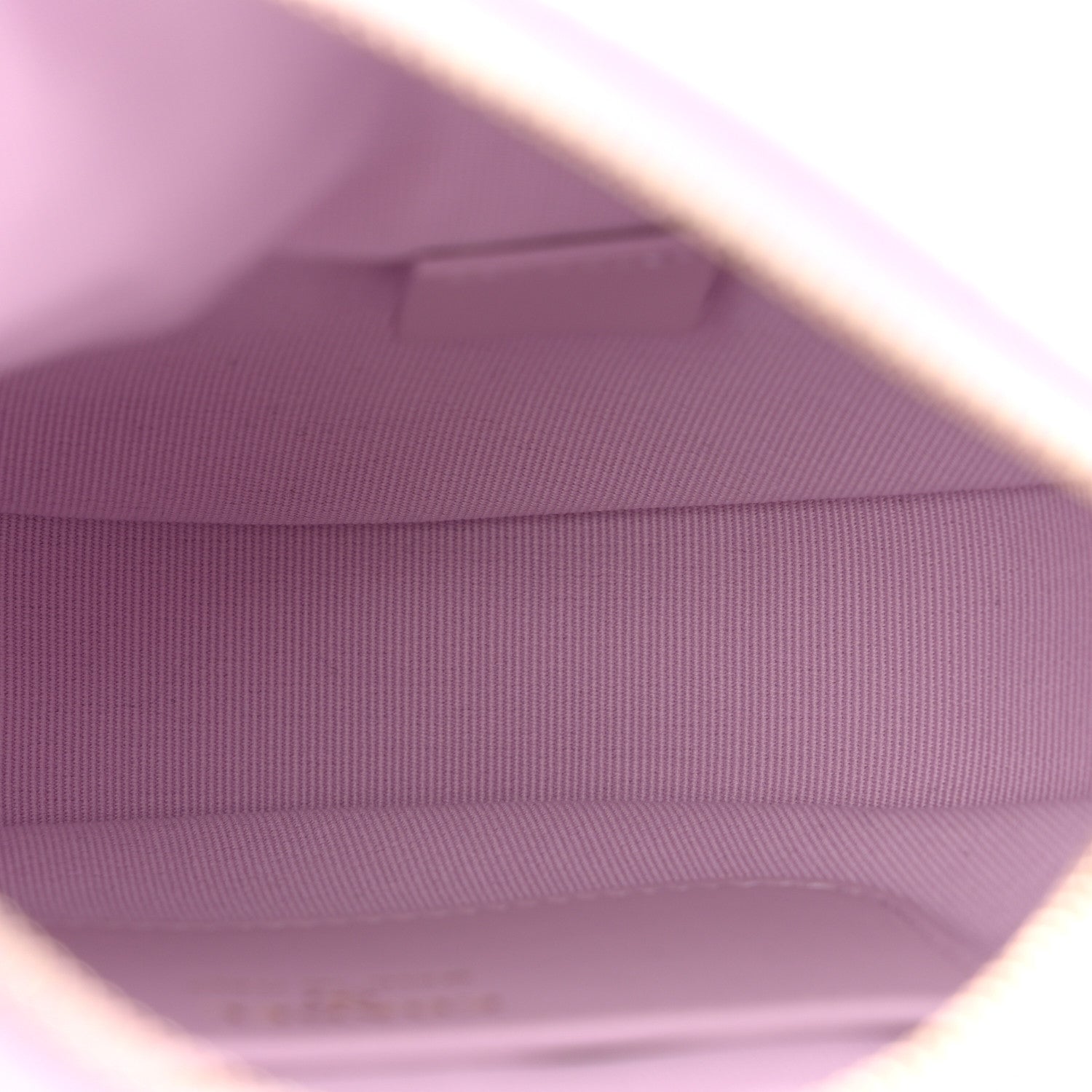 Shiny Caviar Quilted Bow Pouch Hobo Light Purple