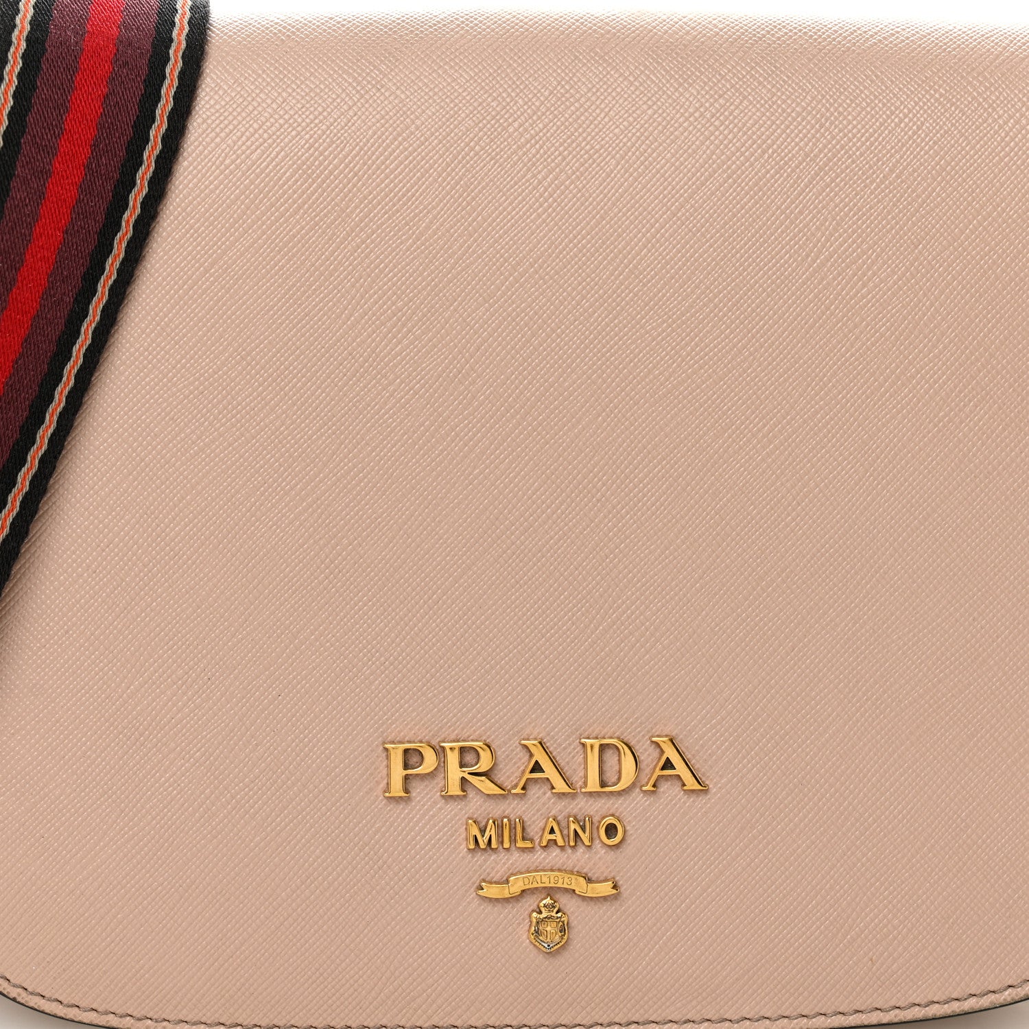 Saffiano Flap Crossbody Cipria