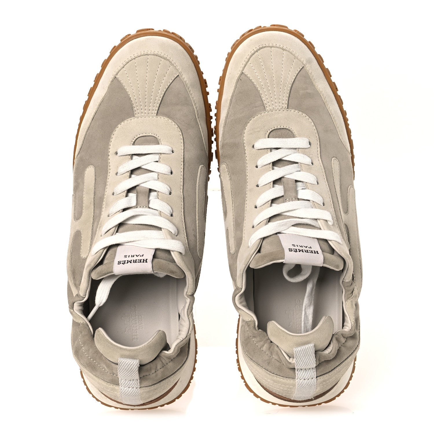 Suede Goatskin Mens Jet Sneakers 43 Beige Esquisse Glaise