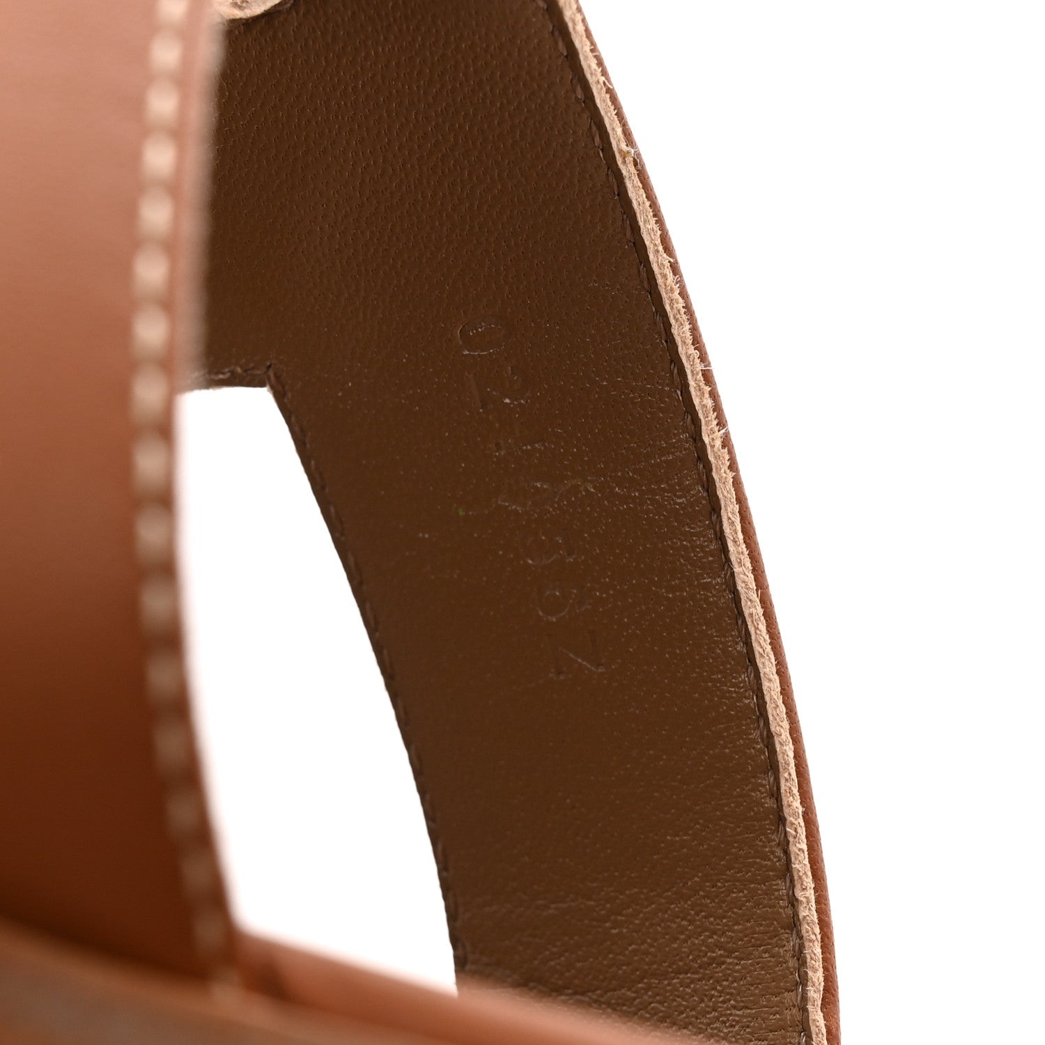Box Calfskin Oran Sandals 37.5 Gold