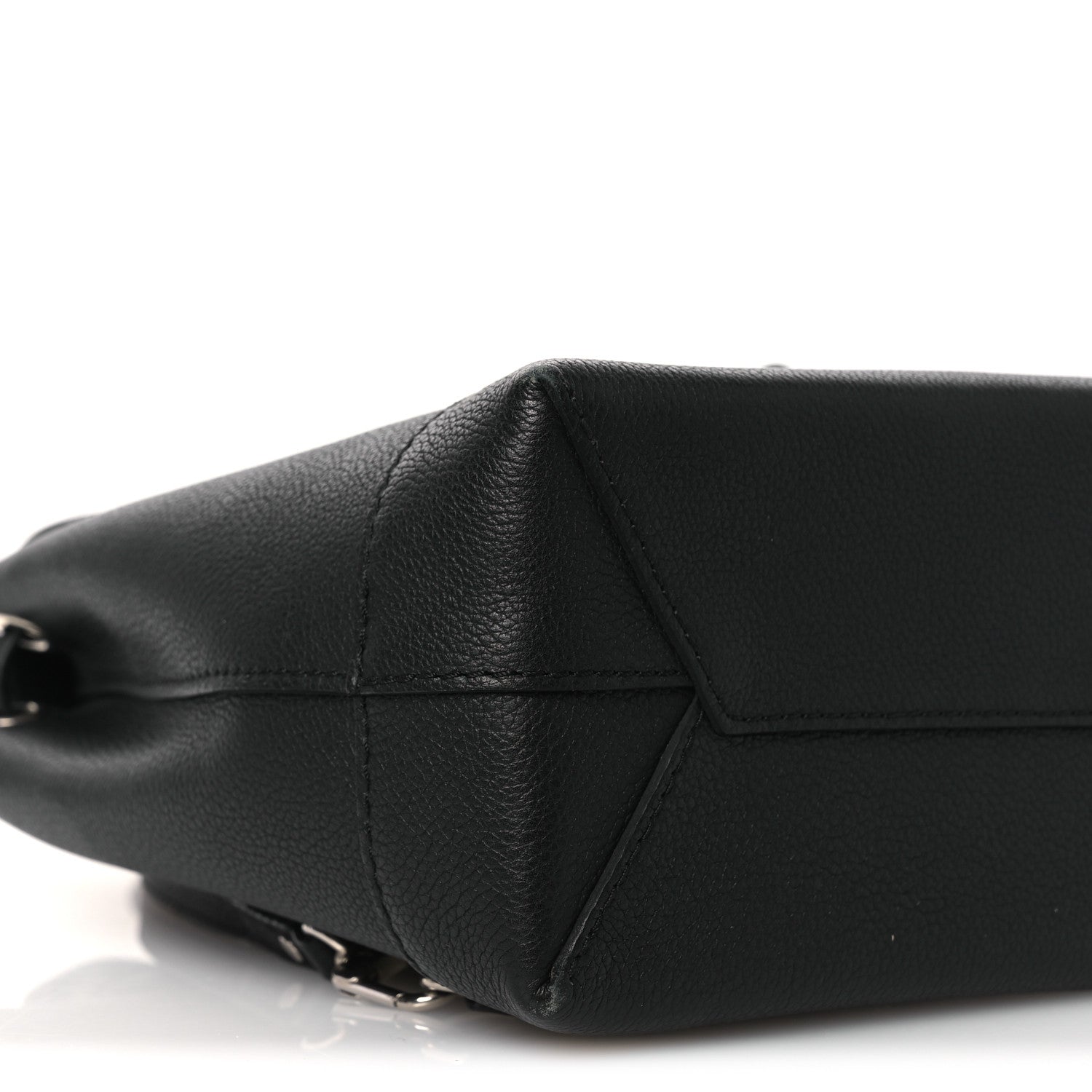 Calfskin Lockme Mini Backpack Black