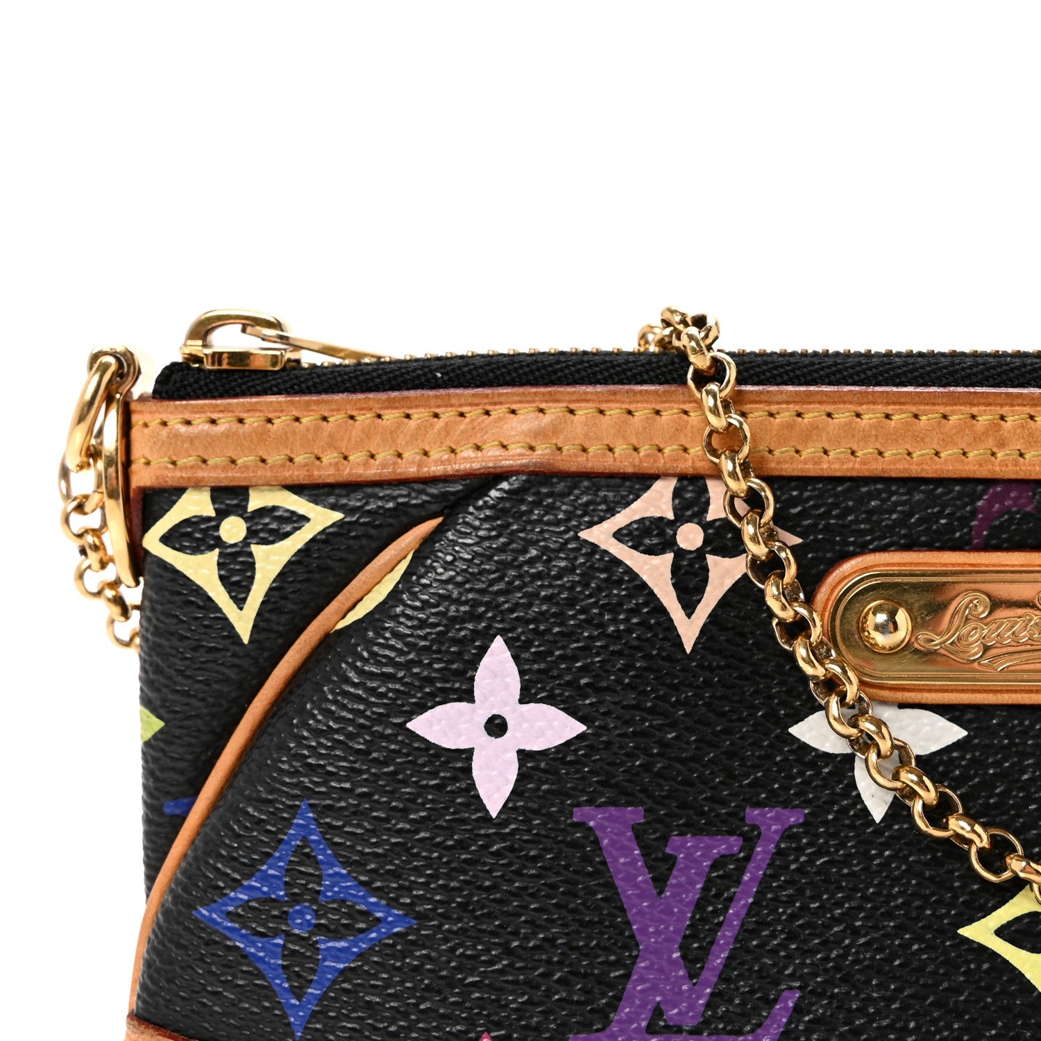 Monogram Multicolor Pochette Milla MM Black