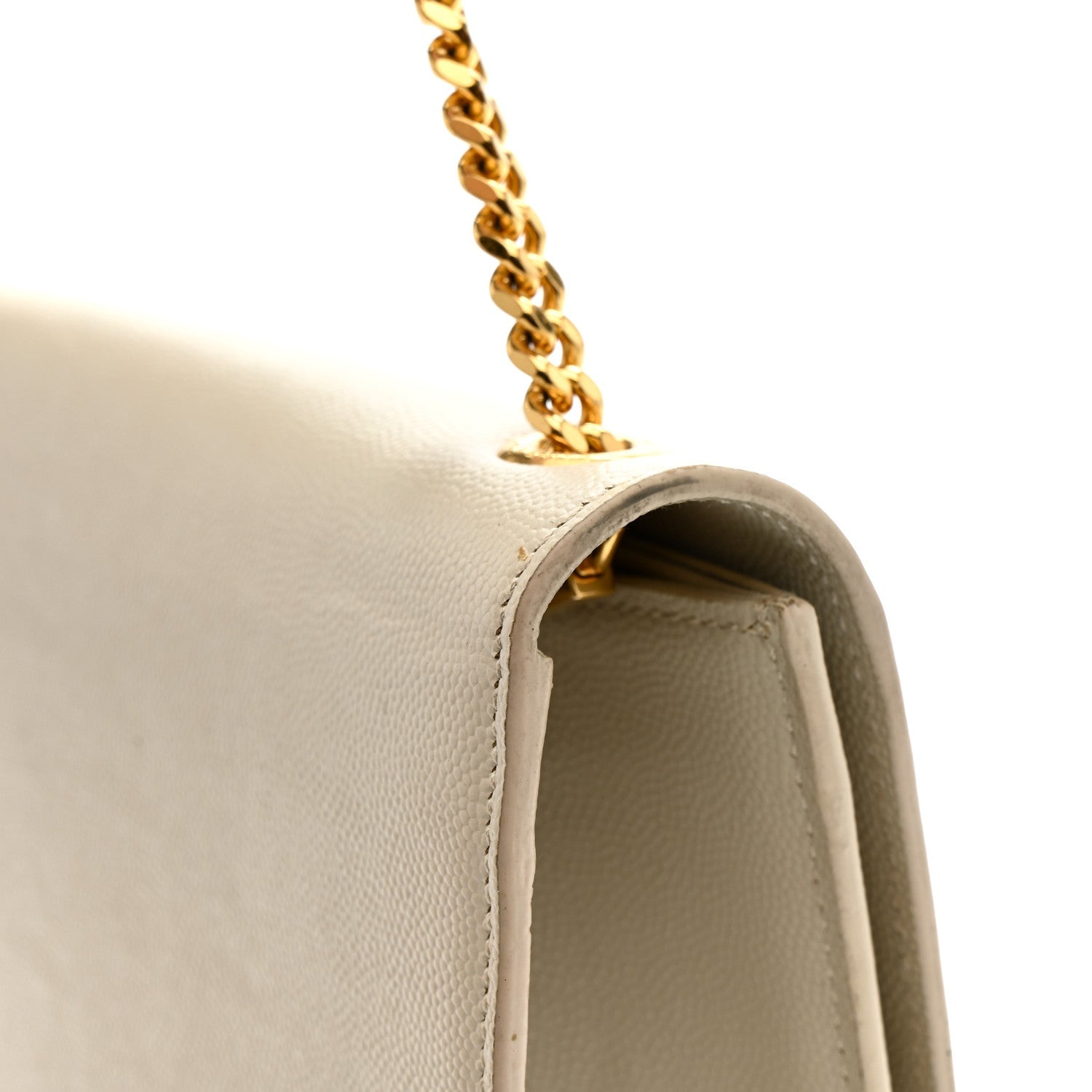Grain De Poudre Medium Classic Monogram Kate Satchel Crema Soft
